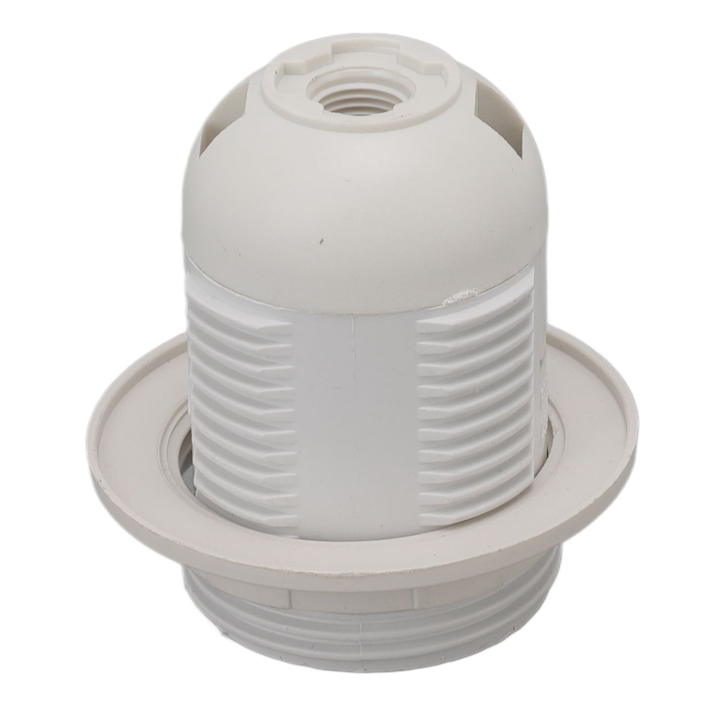 10Pcs E27 Light Base Socket Copper Core High Temperature Resistance E27 Light Holder Base with Lamp Sleeve for DIY White