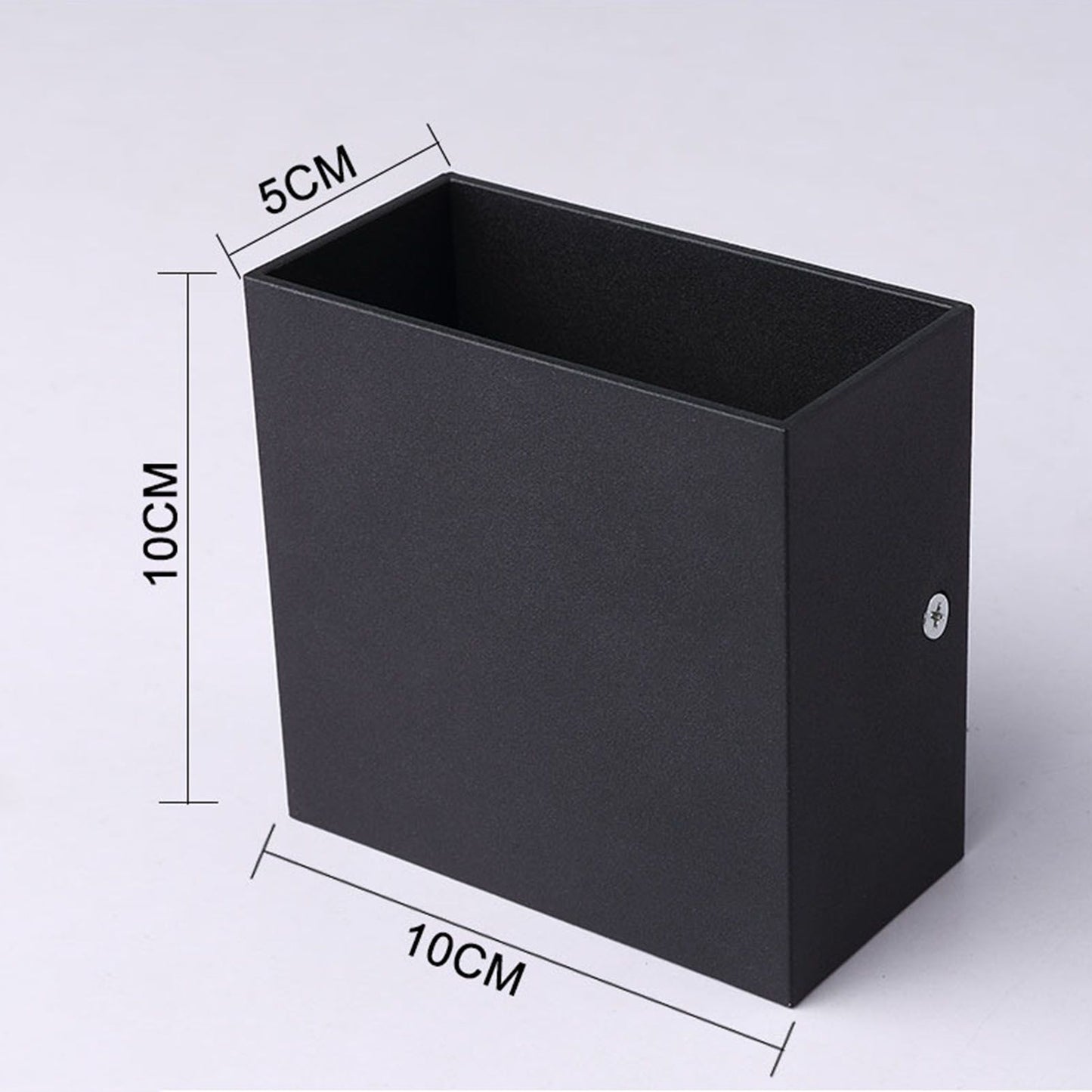 LED Wall Lights Multifunction Innovative Aluminum Wall Mounted Lamp for Bedroom Living Room Hallway 7W Black Warm Light