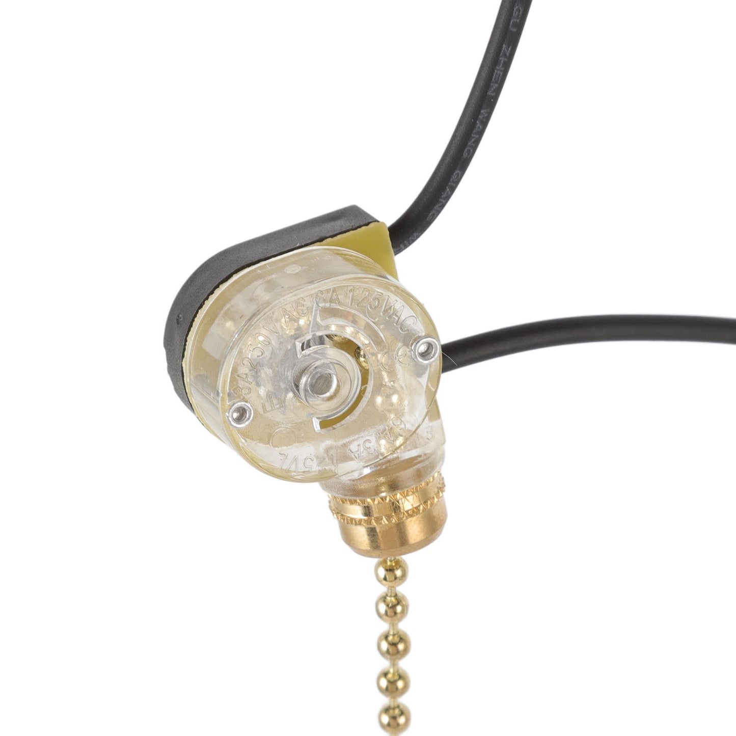 5pcs Pull Chain Switch Exquisite Replacement Ceiling Fan Light Switch Cord for Wall Lamp 250V 125V