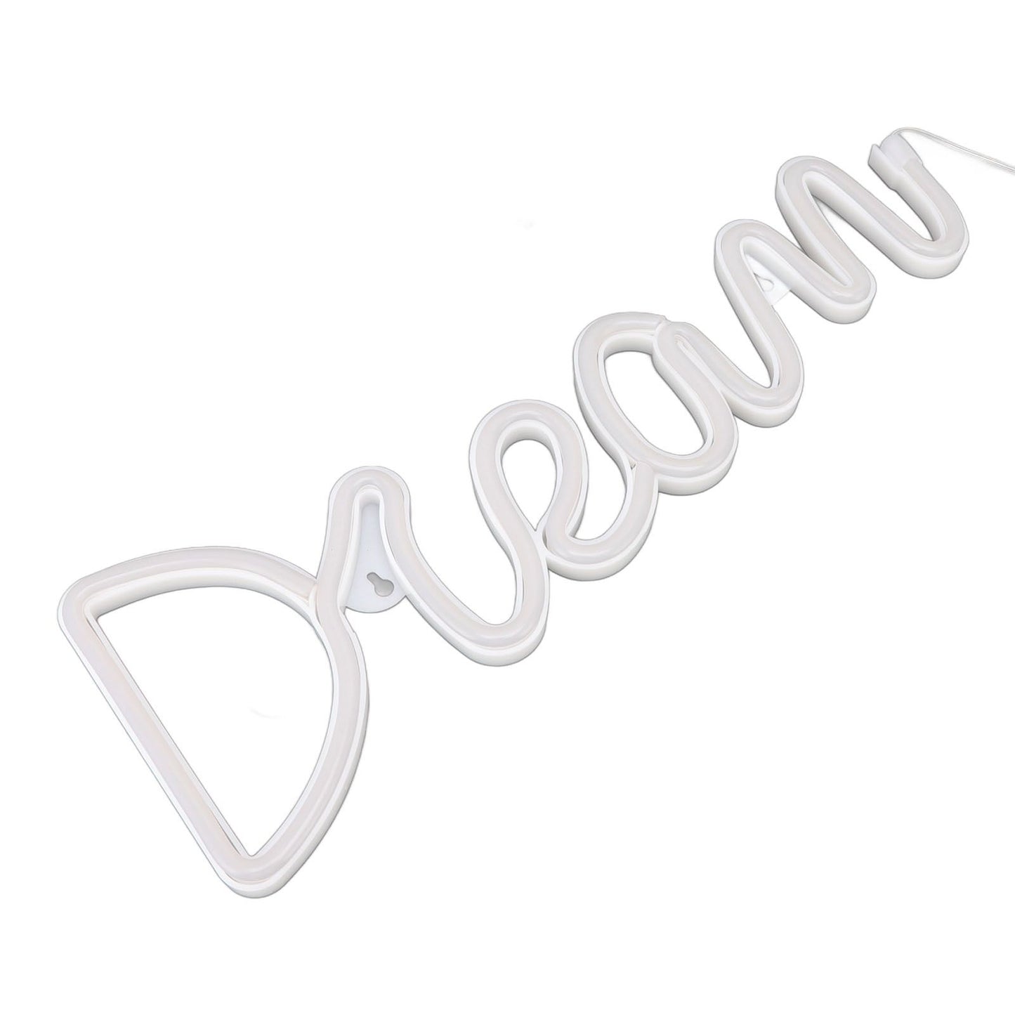 LED Neon Light Dream Battery USB Operated Neon Wall Light for Bedroom Living Room Bar Party Christmas Wedding