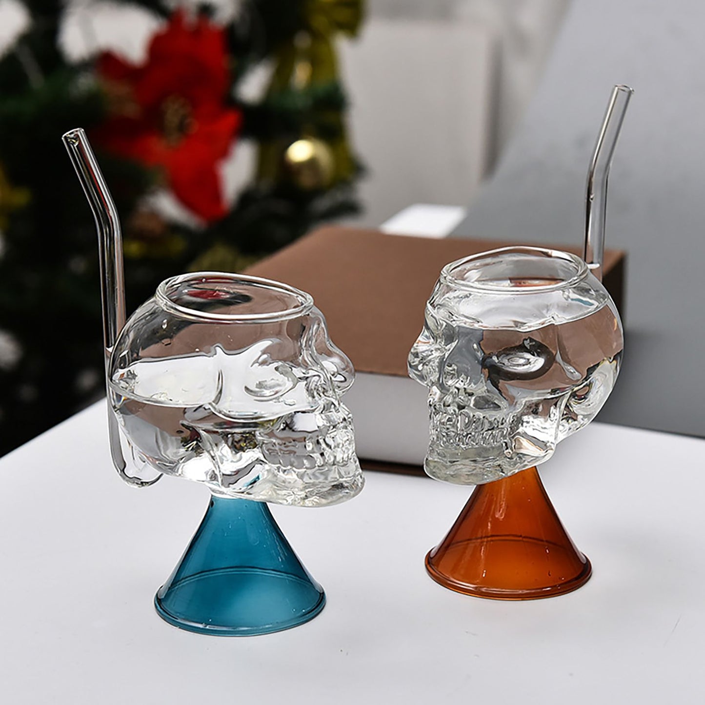 Skull Vampire Glass High Borosilicate Skull Glass Halloween Kitchen Decoration Cup for Fragrant Tea Red Wine