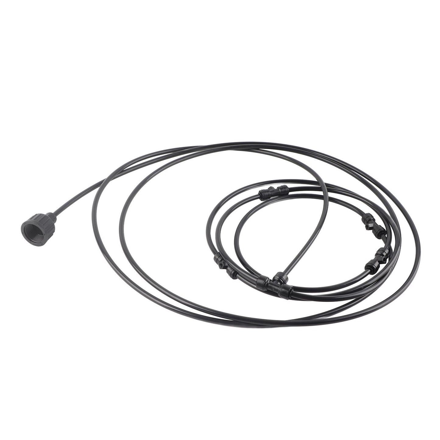 Black Spray Ring Outdoor Cooling Low Pressure Spray Set Spray Ring Fan with Cooling System