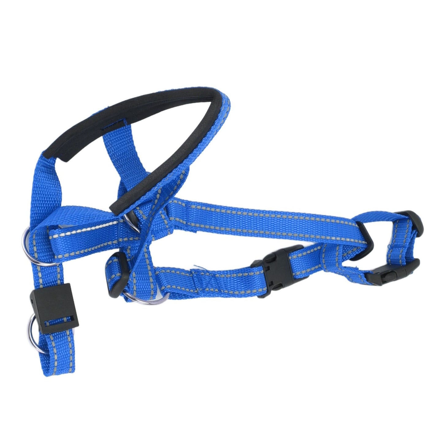 Dog Head Collar Breathable Dog Head Harness Dog Mouth Cover with Adjustable Strap for Outdoor Blue XL