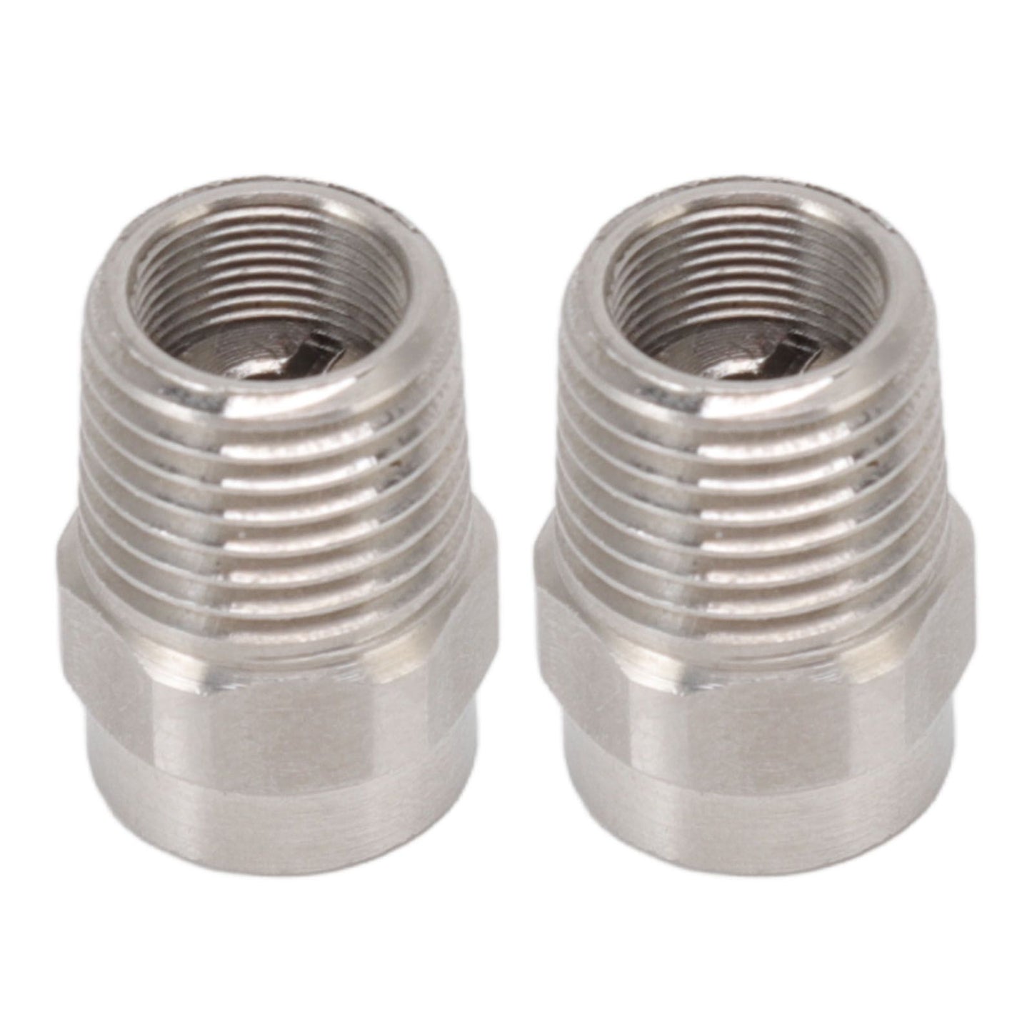 2PCS Misting Nozzle G1/4 Male Thread Flat Head Stainless Steel Atomization Sprayer for Garden Watering