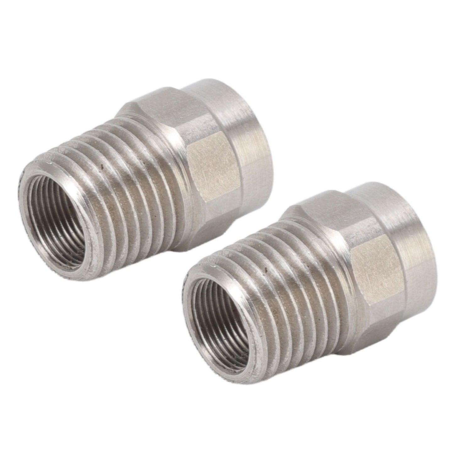 2PCS Misting Nozzle G1/4 Male Thread Flat Head Stainless Steel Atomization Sprayer for Garden Watering