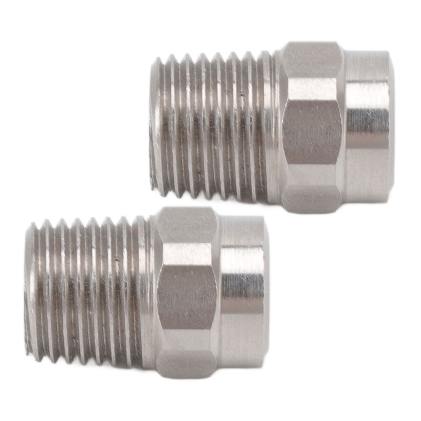 2PCS Misting Nozzle G1/4 Male Thread Flat Head Stainless Steel Atomization Sprayer for Garden Watering