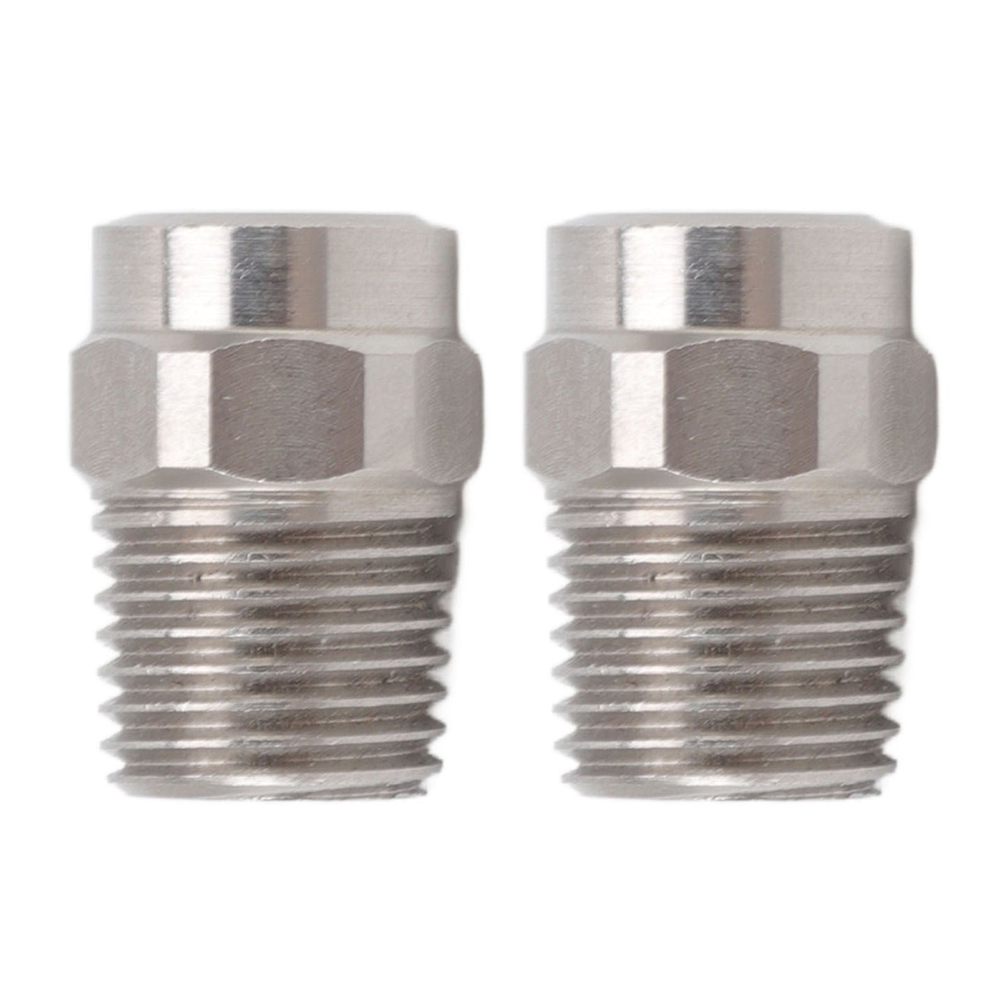 2PCS Misting Nozzle G1/4 Male Thread Flat Head Stainless Steel Atomization Sprayer for Garden Watering