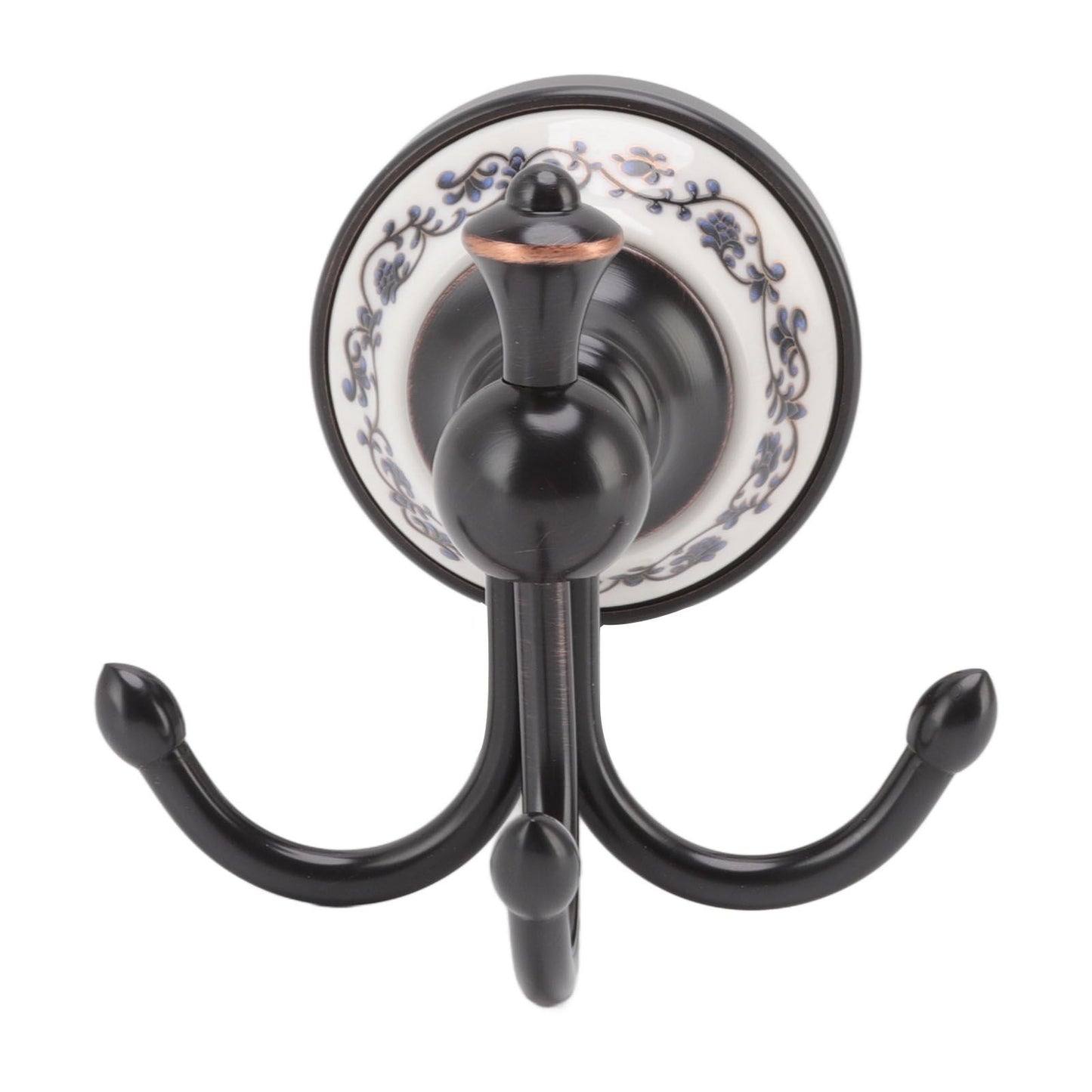 Wall Mounted Coat Hook 3 Prong Retro Look Corrosion Resistance Hanging Towel Hook for Bathroom Bedroom