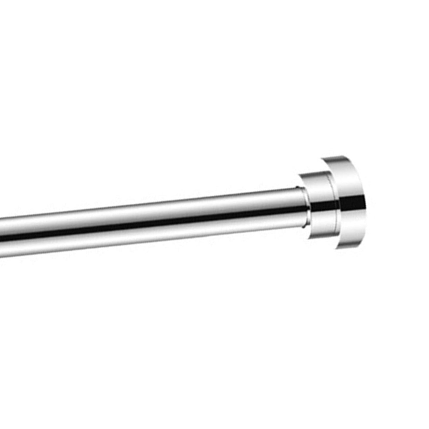 Adjustable Closet Rod Stainless Steel Punch Free Retractable Clothes Drying Rod for Bathroom Bedroom Closet 22 Tubes 40‑55cm