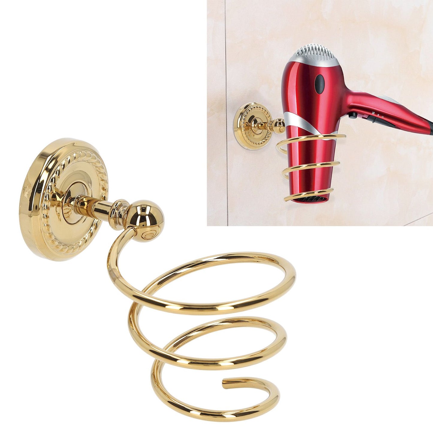 Hair Dryer Holder Simple Beautiful Strong Load Resistance Wall Mounted Hair Blower Holder for Bathroom Barber Shop