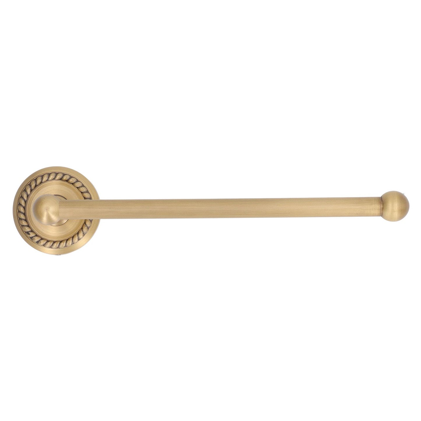 Bathroom Towel Rack Vintage Copper Single Rod Twisted Pattern Towel Bar for Hotel Home Kitchen