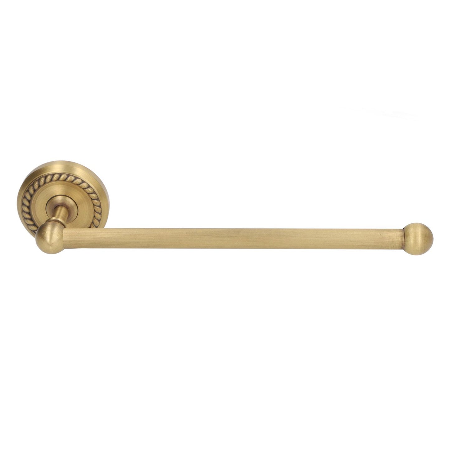 Bathroom Towel Rack Vintage Copper Single Rod Twisted Pattern Towel Bar for Hotel Home Kitchen
