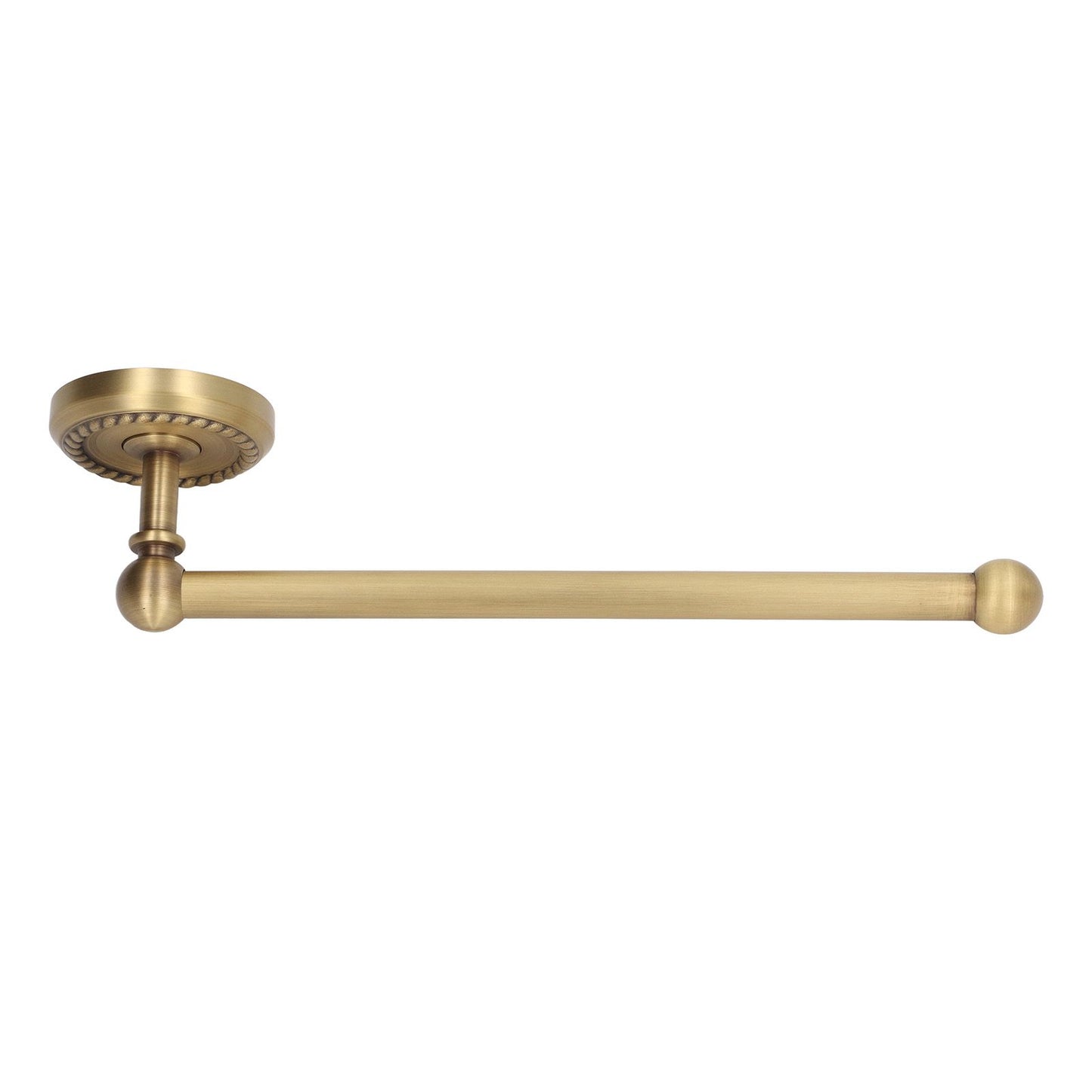 Bathroom Towel Rack Vintage Copper Single Rod Twisted Pattern Towel Bar for Hotel Home Kitchen