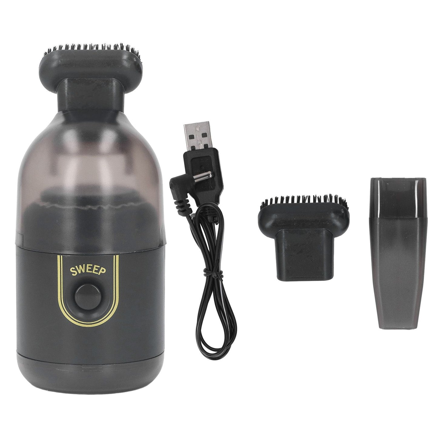 Handheld Vacuum Cleaner USB Rechargeable Portable Mini Cordless Handheld Vacuum for Home Car Desk Black