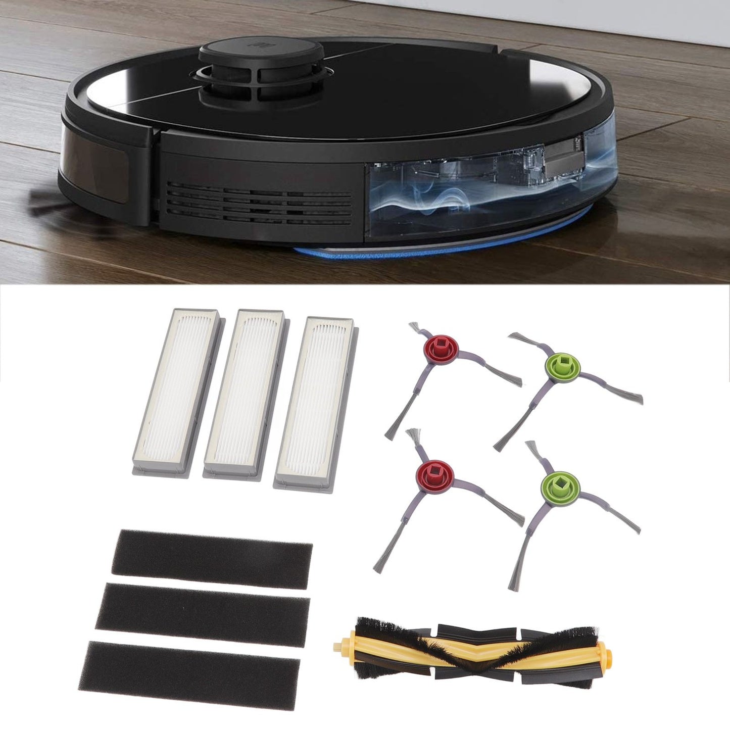Sweeping Robot Filter Main and Side Brushes Sweeping Robot Accessories for Deebot Ozmo 920 950 T8