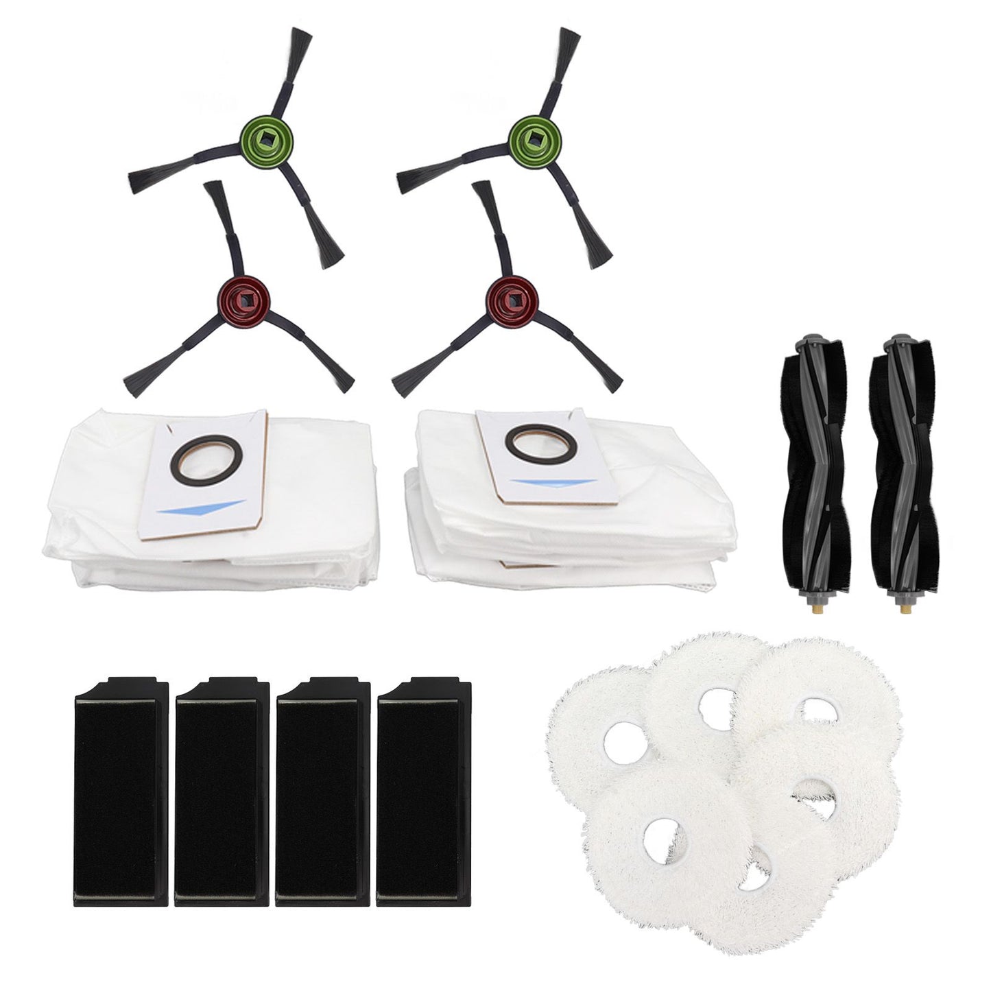 Vacuum Cleaner Brushes Sweeping Cloth Dust Bag Filter Screen Set Sweeping Machine Spare Parts
