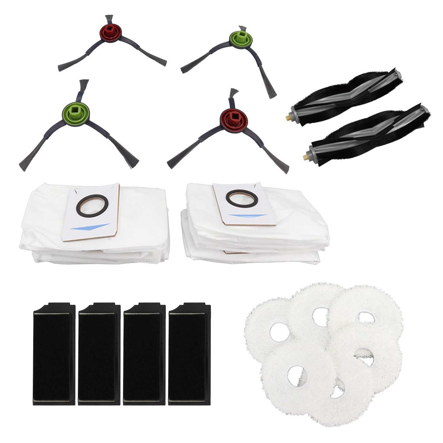 Vacuum Cleaner Brushes Sweeping Cloth Dust Bag Filter Screen Set Sweeping Machine Spare Parts
