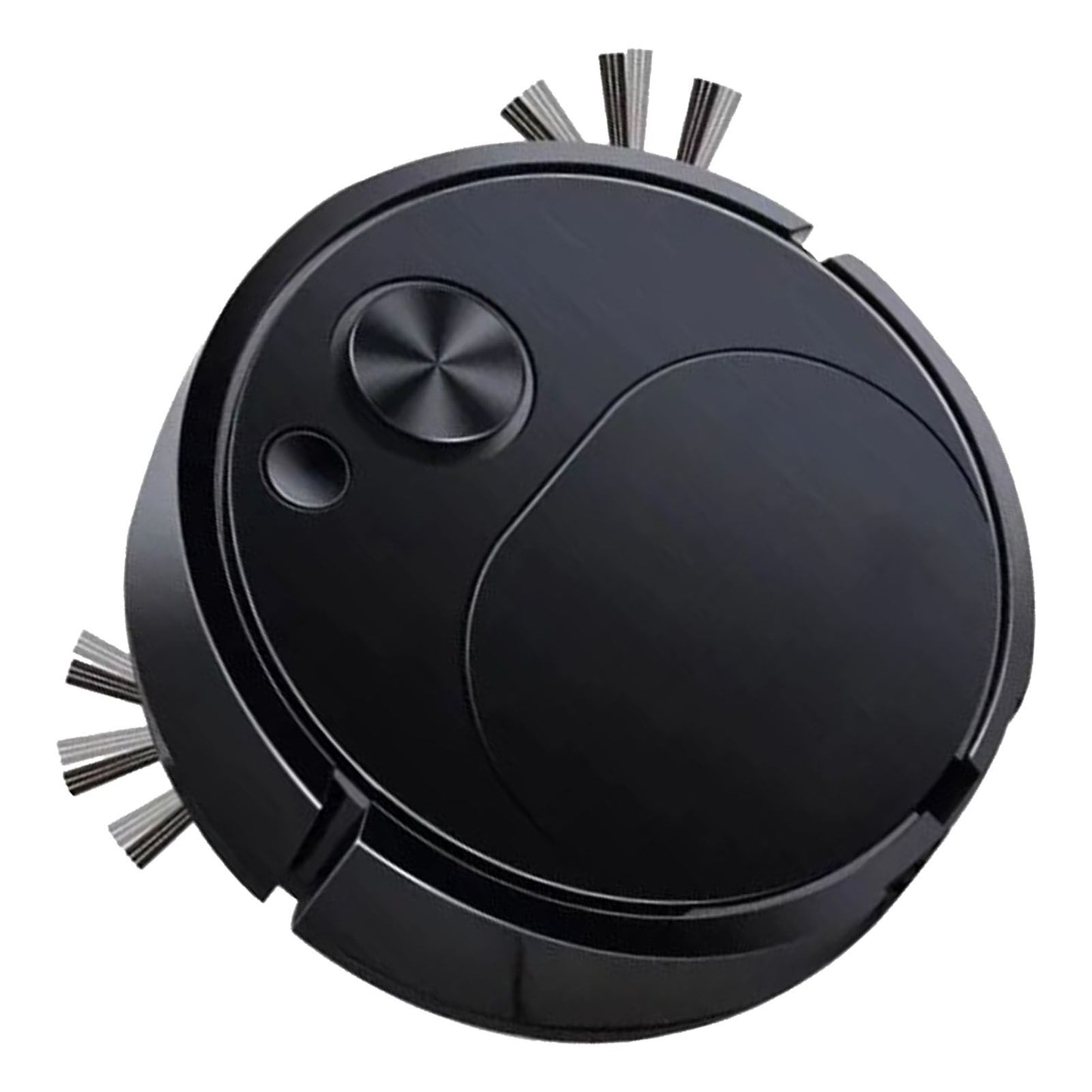 Automatic Vacuum Cleaner Low Noise Rechargeable 3 in 1 Intelligent Sweeping Robot for Hair Dust Stain Black