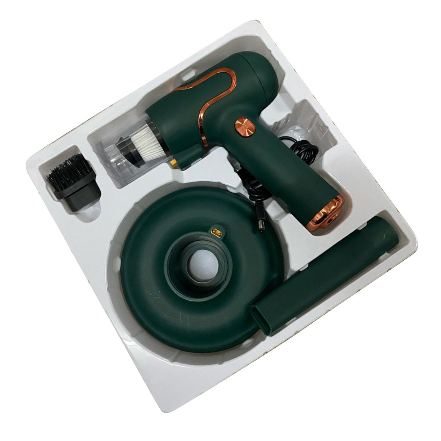 Vacuum Mite Cleaner Portable Cordless Lightweight Handheld Vacuum Dust Mite Cleaner for Home Mattress Car Green
