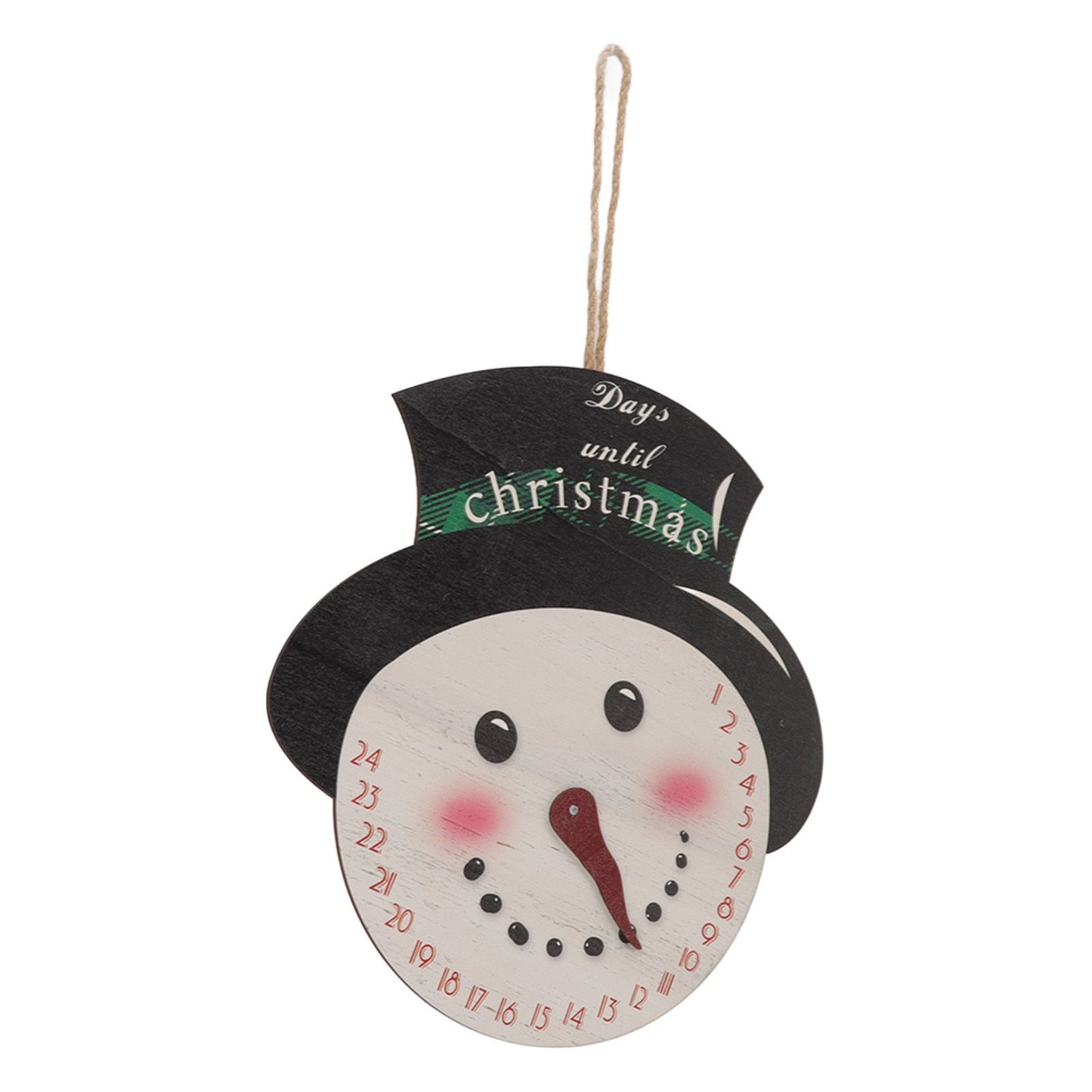 Christmas Day Sign Puppet Man Style 4mm Thickness Lightweight Easy Hanging Poplar Wood Welcome Door Decoration