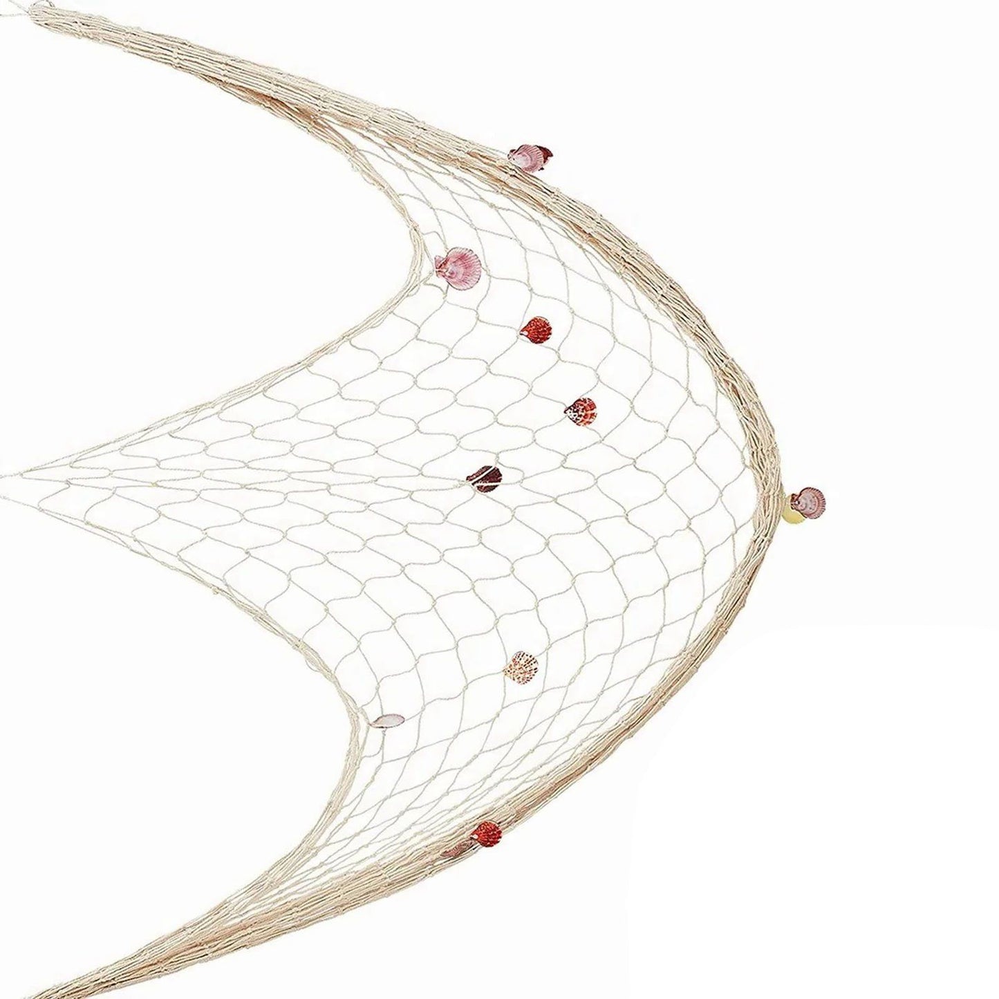 Nautical Decorative Fishing Net Cotton Hand Weaving Mediterranean Style Fishing Net for Party Home Photography Props