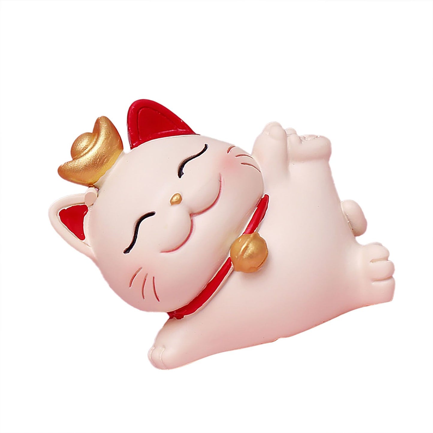 Lucky Cat Ornament Synthetic Resin Fortune Cat Statue Decoration for Home Living Room SJ0001 3