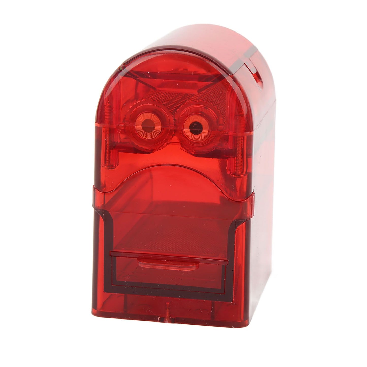 Hand Crank Pattern Smoking Crusher Plastic Cigarette Grinder Hand Operated Tobacco Mill Red