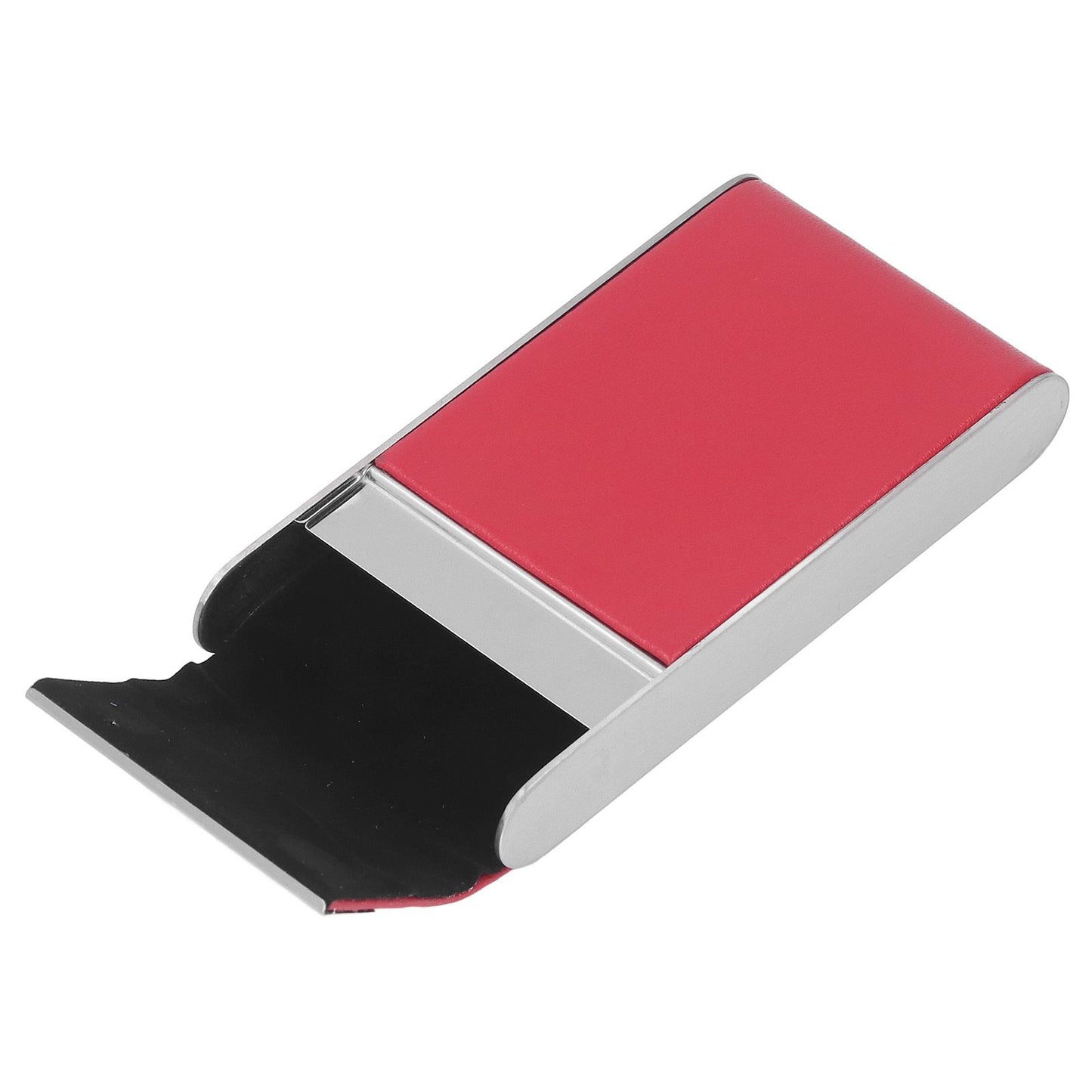 Stainless Steel Cigarette Case Holds 20 Count Slim Cigarettes Magnetic Flip Cover Cigarette Holder Case for Men Women Red