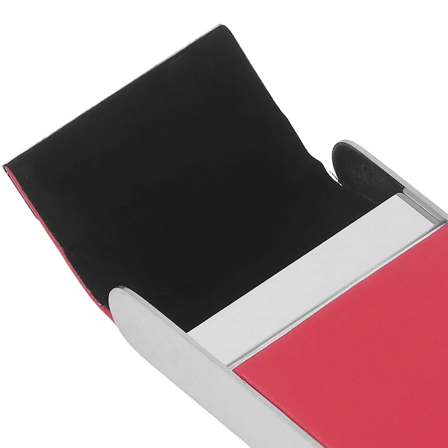 Stainless Steel Cigarette Case Holds 20 Count Slim Cigarettes Magnetic Flip Cover Cigarette Holder Case for Men Women Red