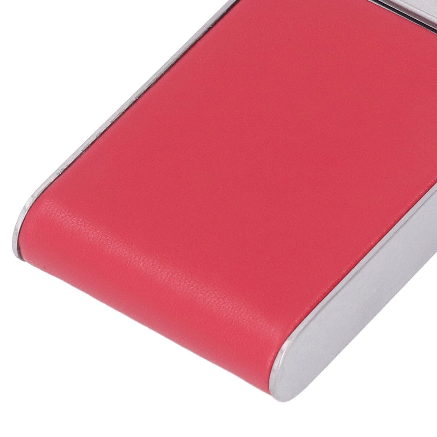 Stainless Steel Cigarette Case Holds 20 Count Slim Cigarettes Magnetic Flip Cover Cigarette Holder Case for Men Women Red