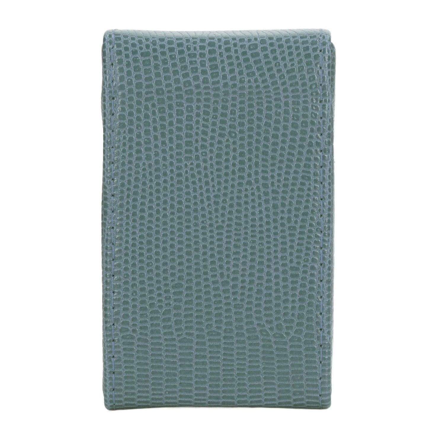 Cigarettes Box Holder Lizard Designed PU Leather Cigarettes Box Storage Case for Women Men Green