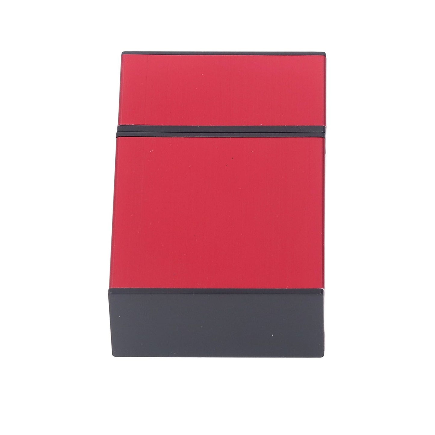 Magnetic Cigarette Case 20 Capacity Universal Flip Cover Aluminum Alloy Cigarette Box for Women Men Red