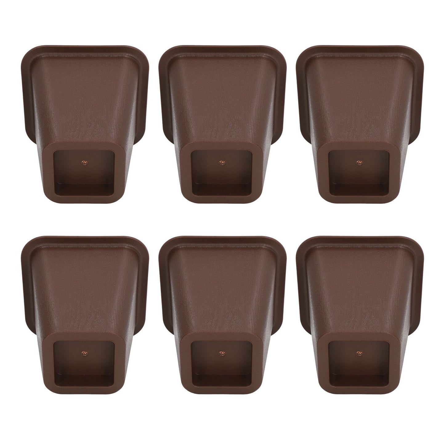 6 Pcs Furniture Risers Plastic Antislip Bed Risers Wood Grain for Storage Desk Sofa Chair Washing Machine