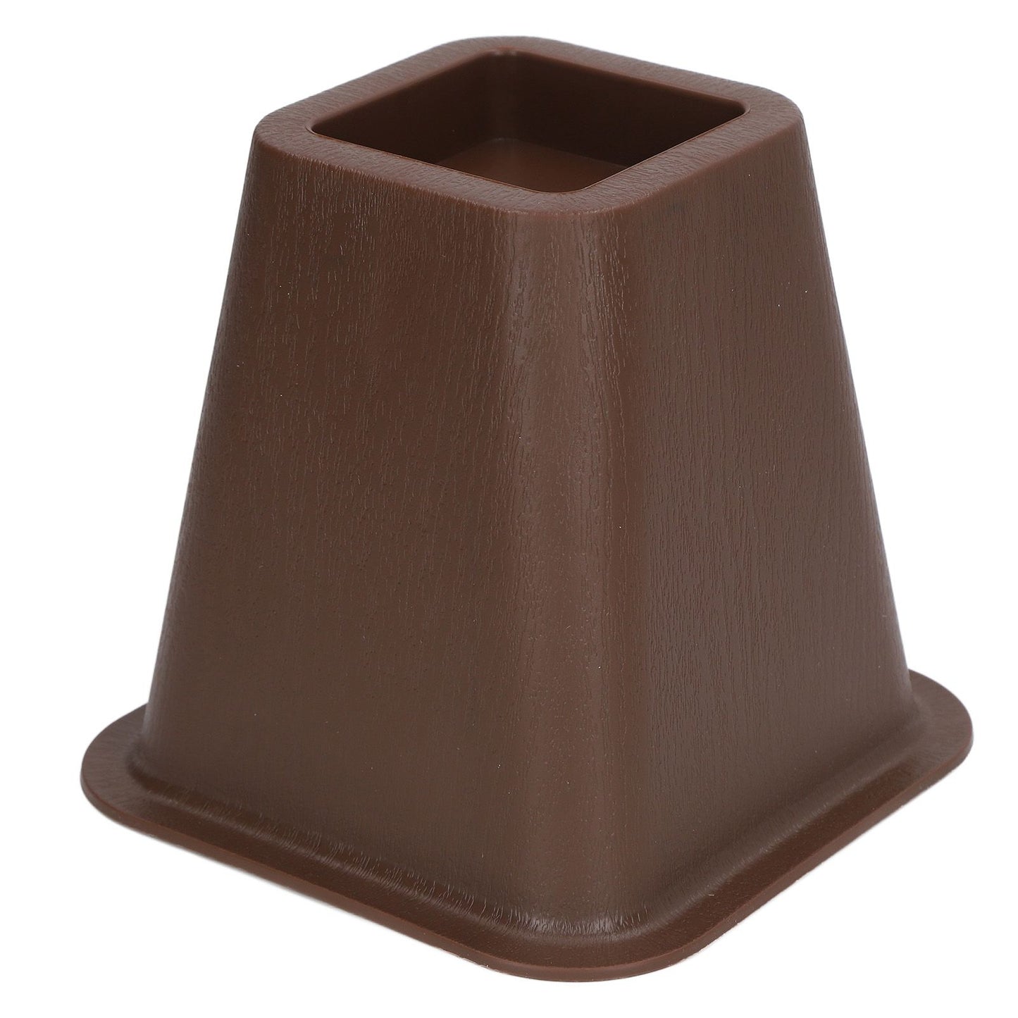 6 Pcs Furniture Risers Plastic Antislip Bed Risers Wood Grain for Storage Desk Sofa Chair Washing Machine