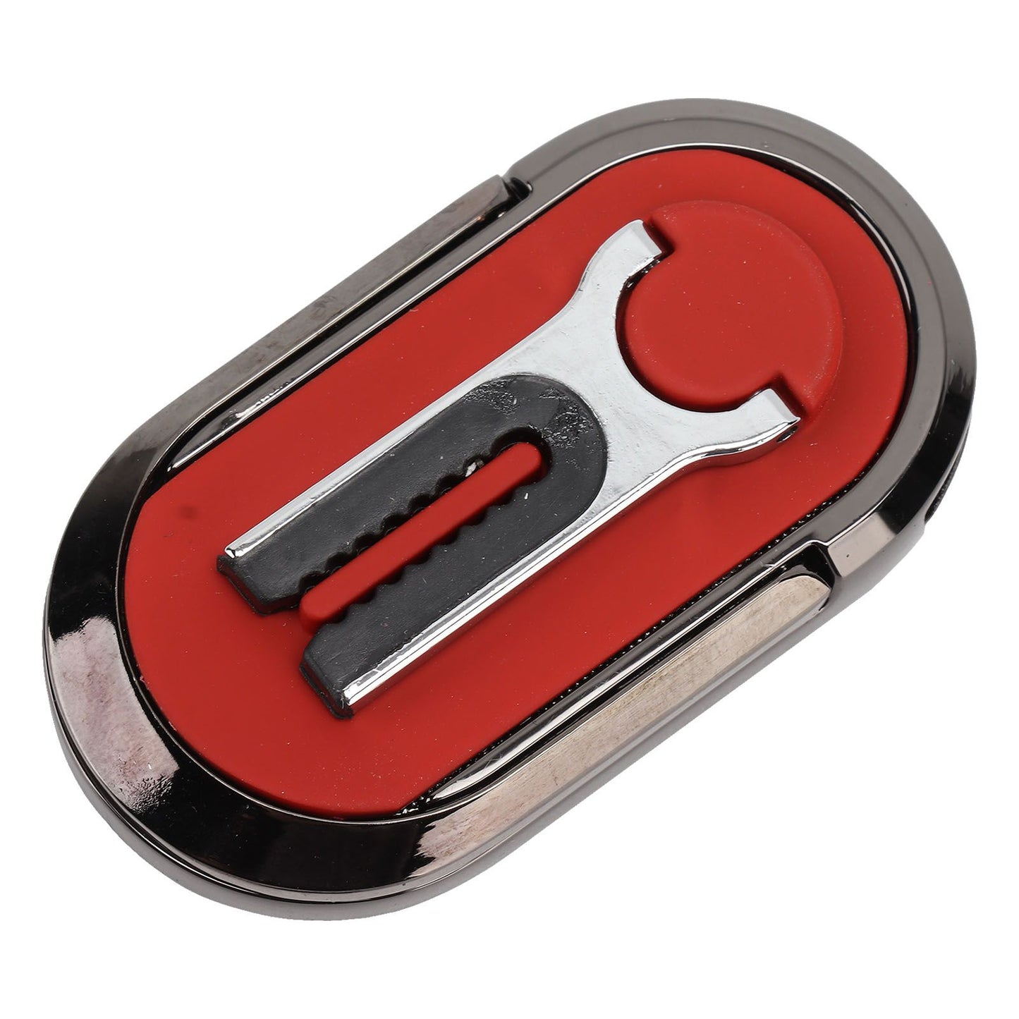 Mobile Phone Holder Stand Cigarette Lighter Rechargeable with Charging Cable Phone Ring Holder Red