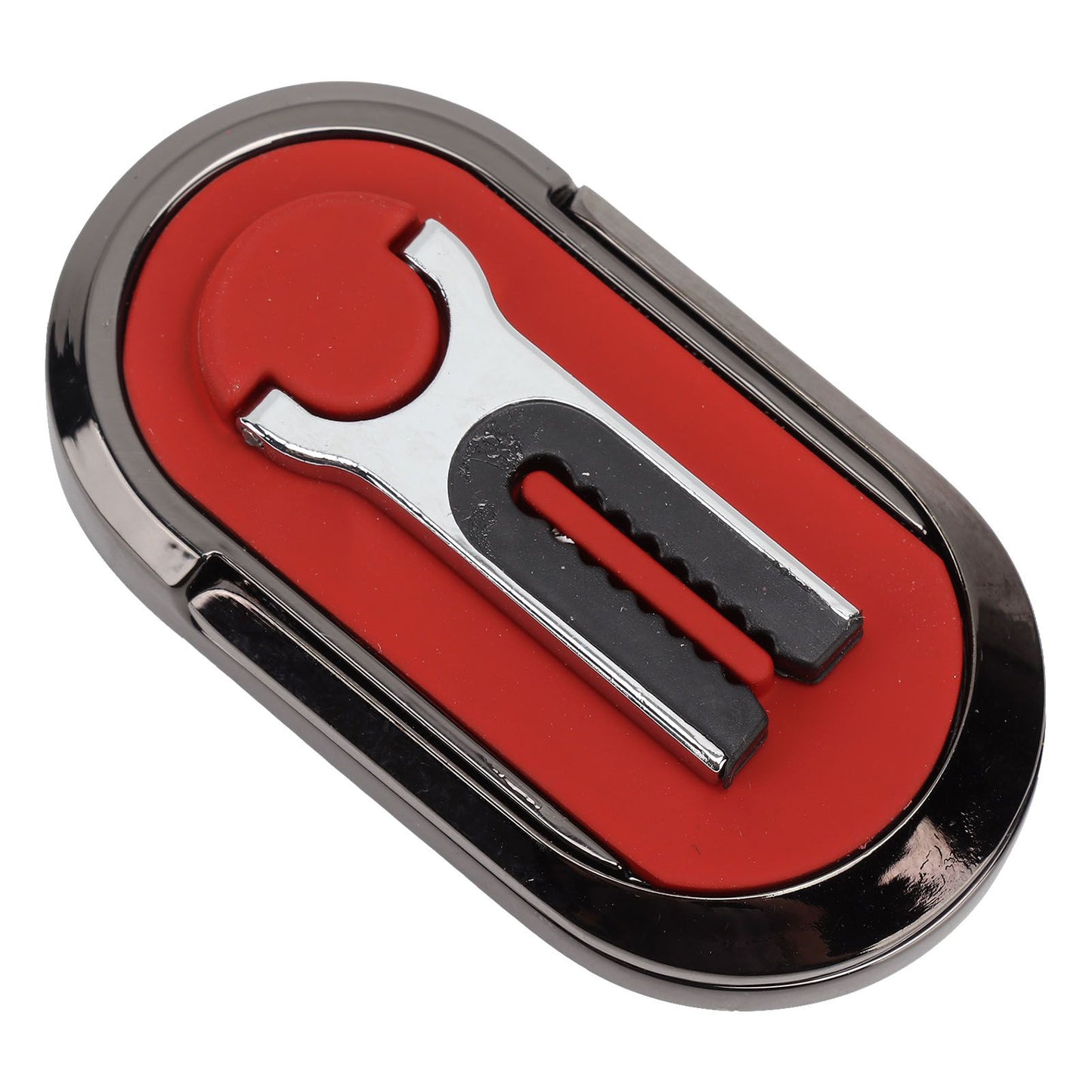 Mobile Phone Holder Stand Cigarette Lighter Rechargeable with Charging Cable Phone Ring Holder Red