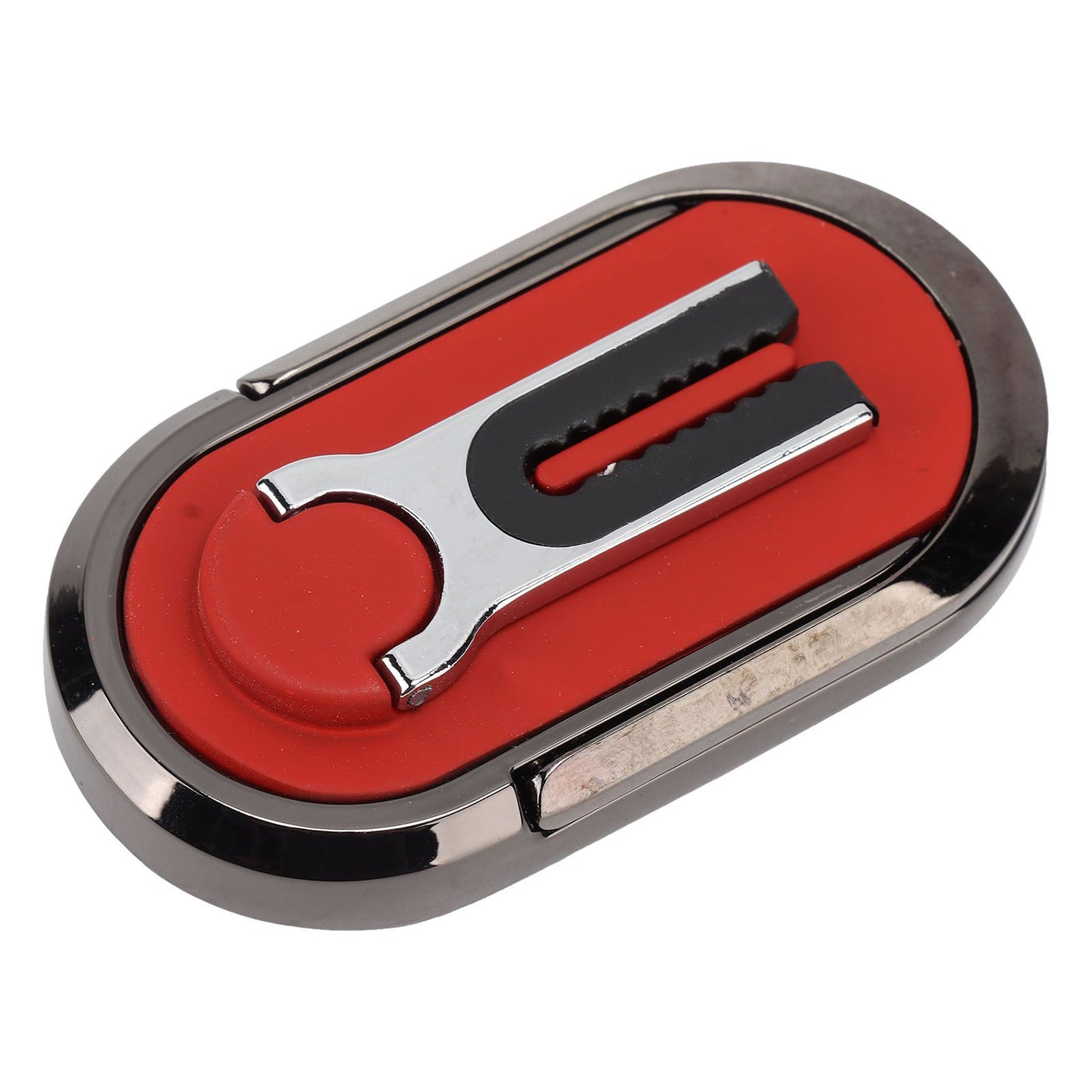 Mobile Phone Holder Stand Cigarette Lighter Rechargeable with Charging Cable Phone Ring Holder Red