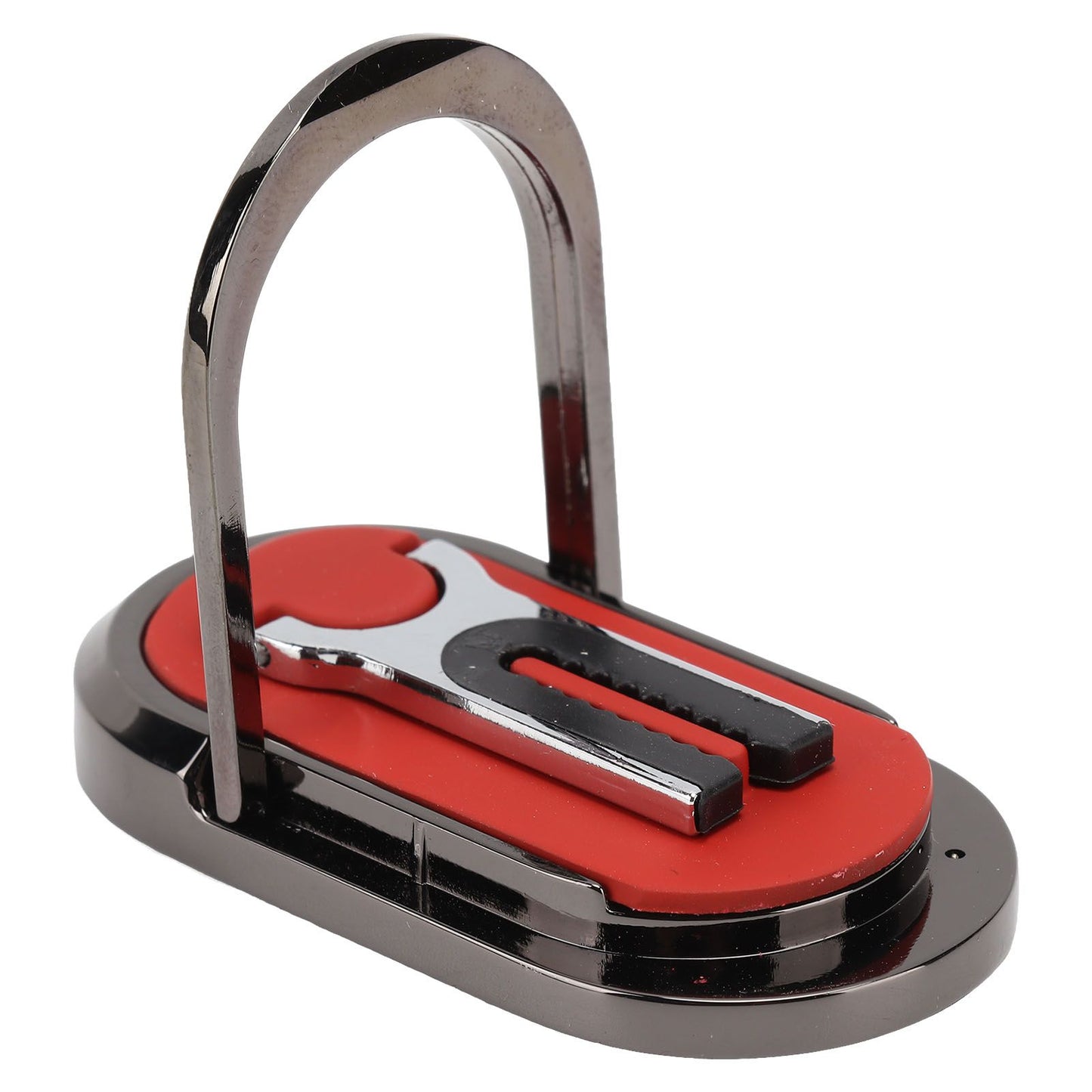 Mobile Phone Holder Stand Cigarette Lighter Rechargeable with Charging Cable Phone Ring Holder Red