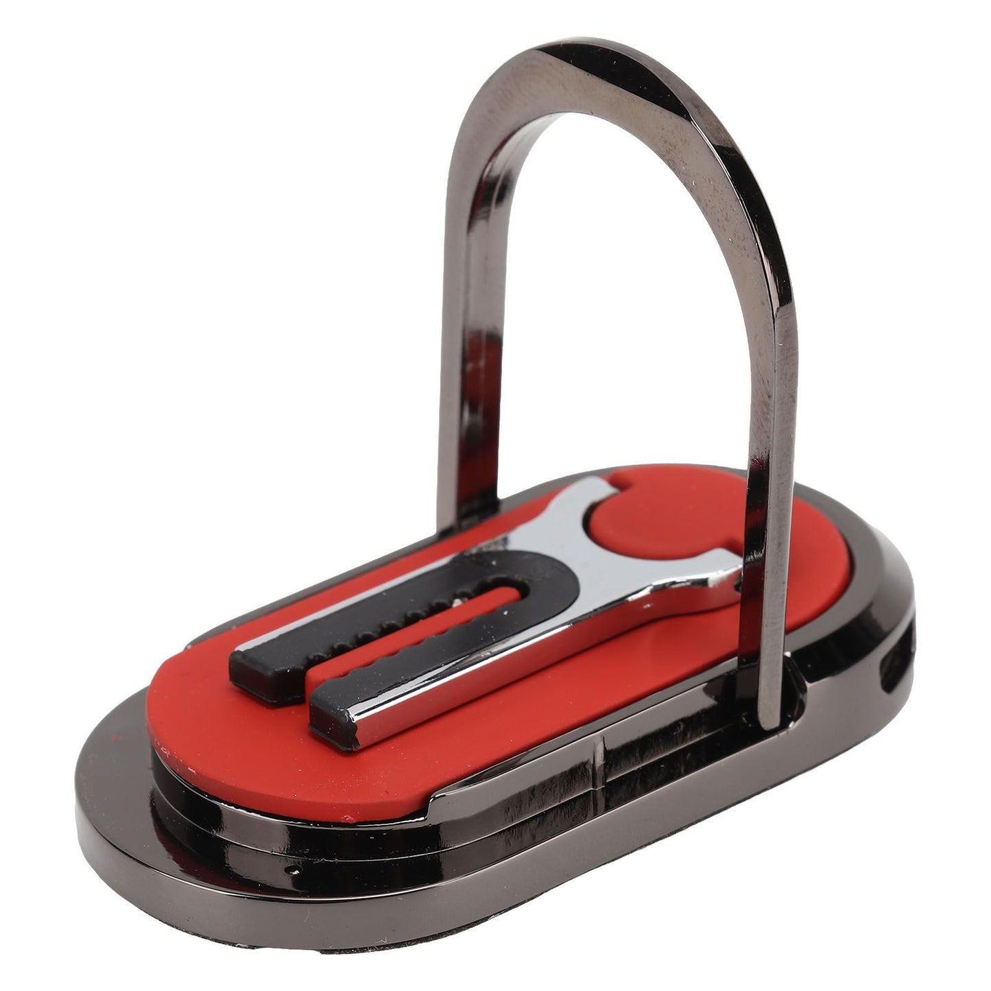 Mobile Phone Holder Stand Cigarette Lighter Rechargeable with Charging Cable Phone Ring Holder Red