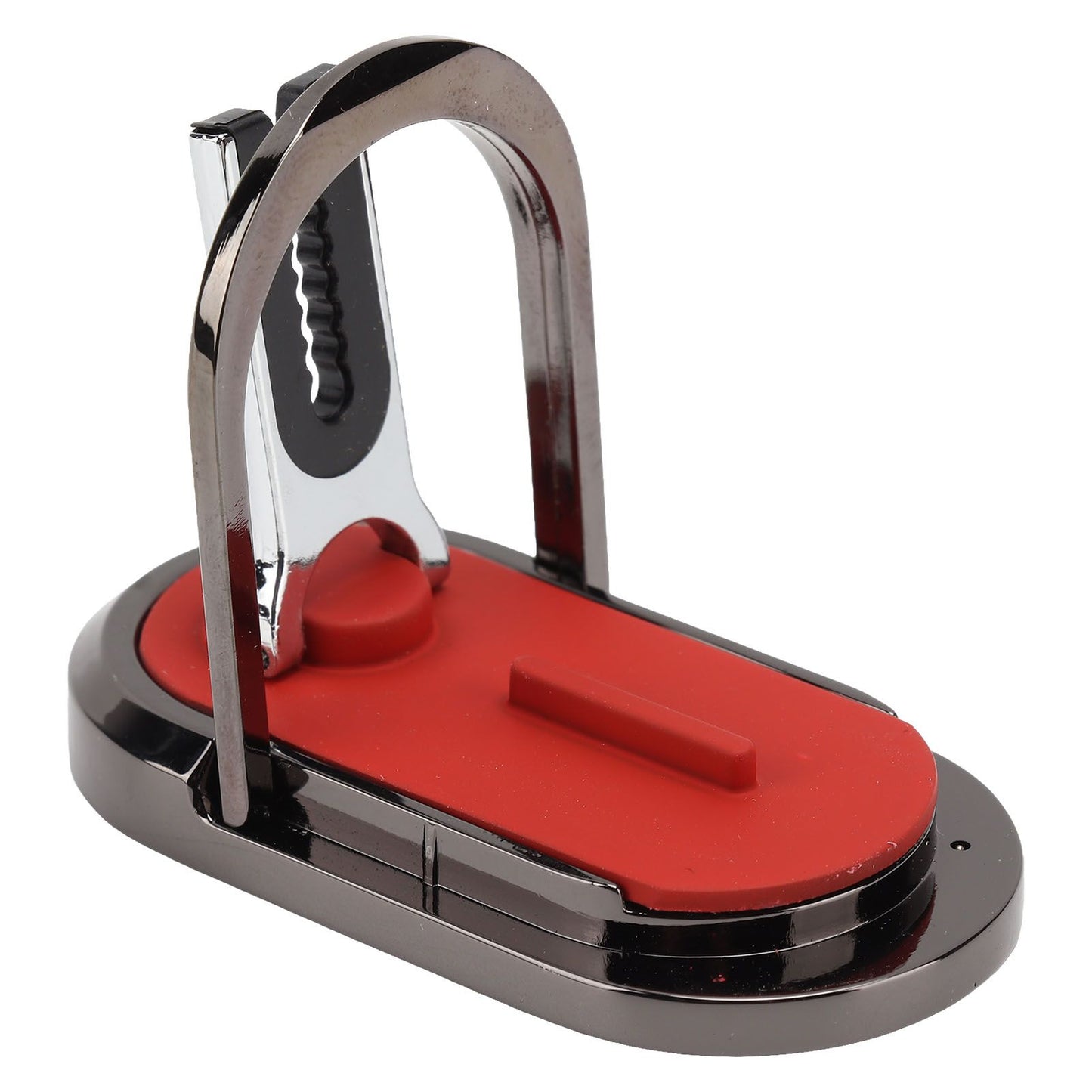 Mobile Phone Holder Stand Cigarette Lighter Rechargeable with Charging Cable Phone Ring Holder Red