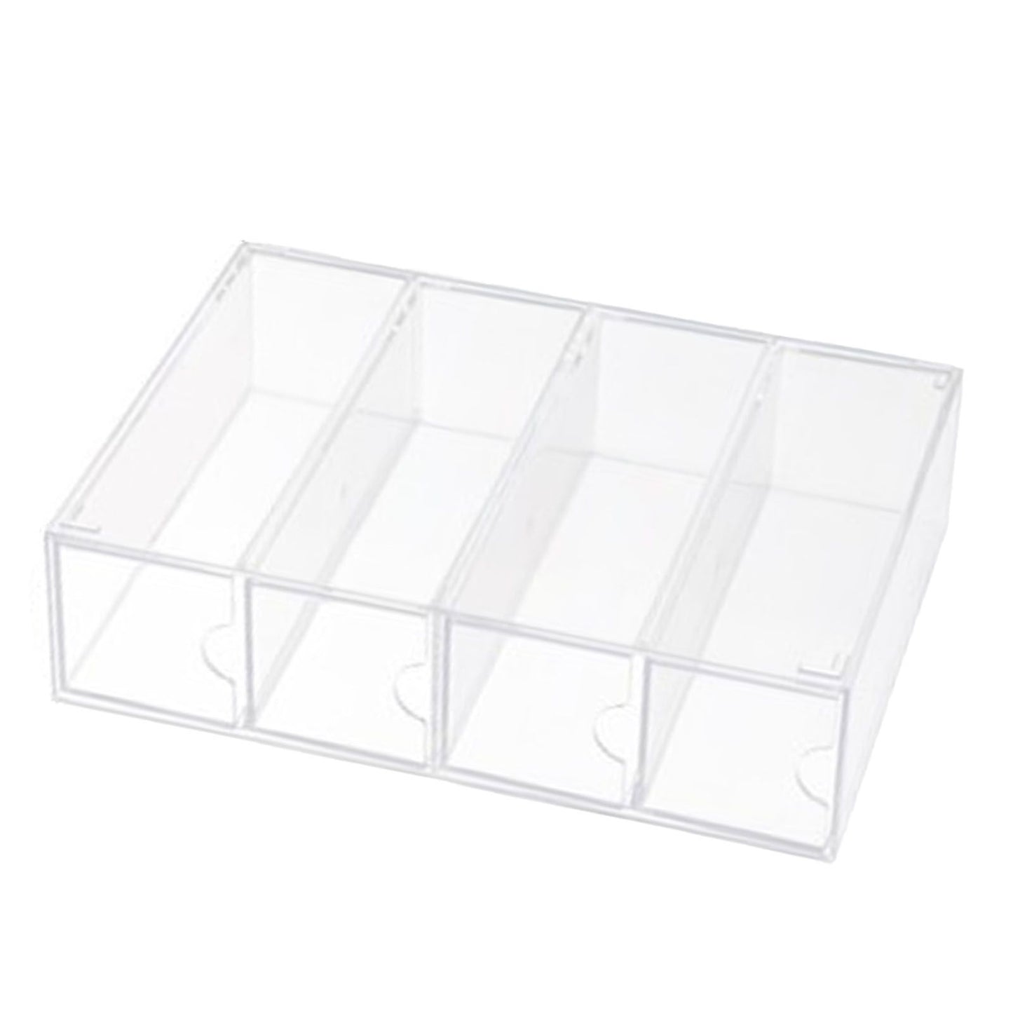 4 Drawers Eyeglass Storage Organizer Box Clear Acrylic Stackable Sunglasses Display Holder Organizer for Makeup Office Items