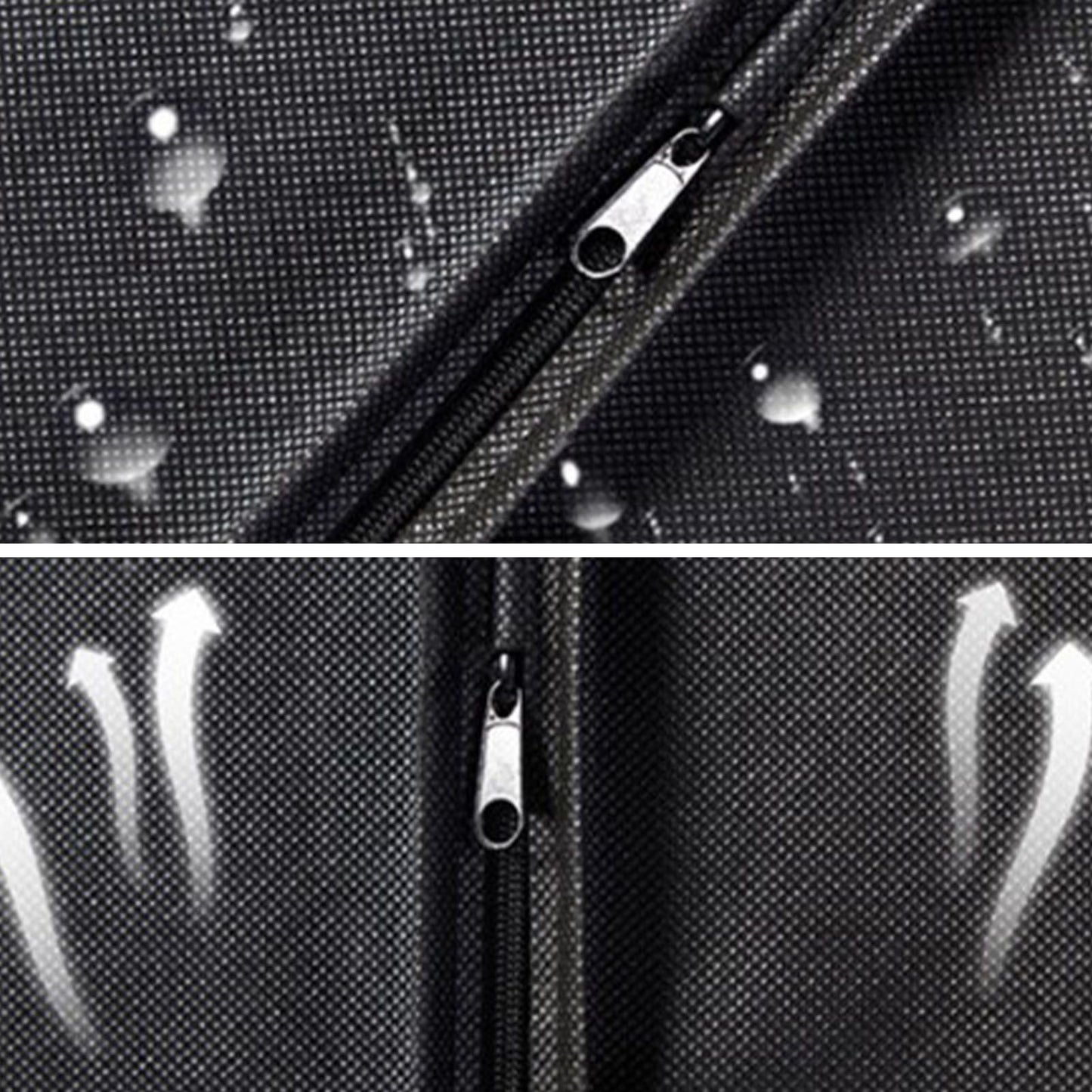 Suit Dust Cover Black Non Woven Fabrics Small Size Hanging Garment Bag for Travel Home