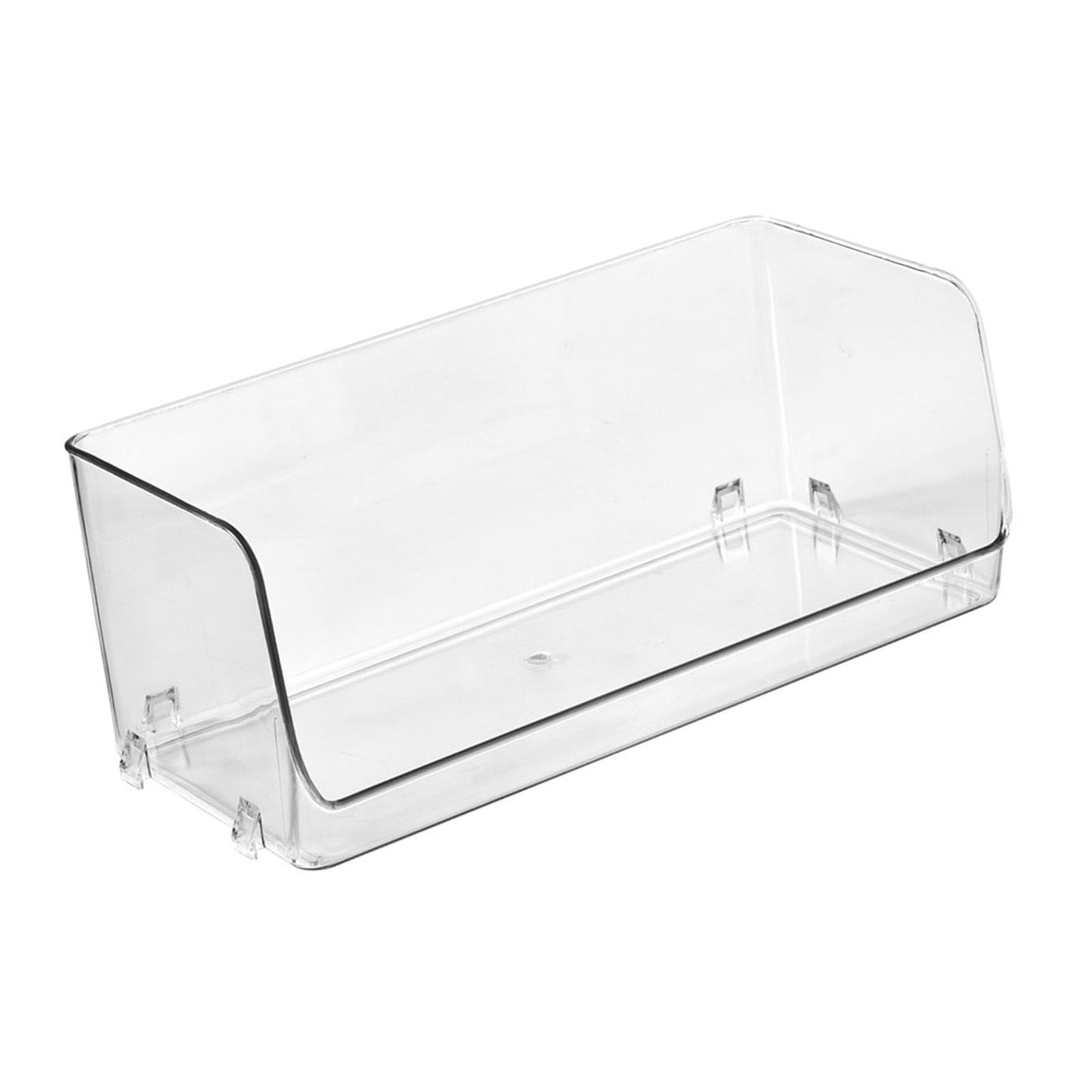 Cosmetic Display Case Multifunction Stackable Plastic Transparent Makeup Organizer for Home 32x15x12.8cm/12.6x5.9x5.3in