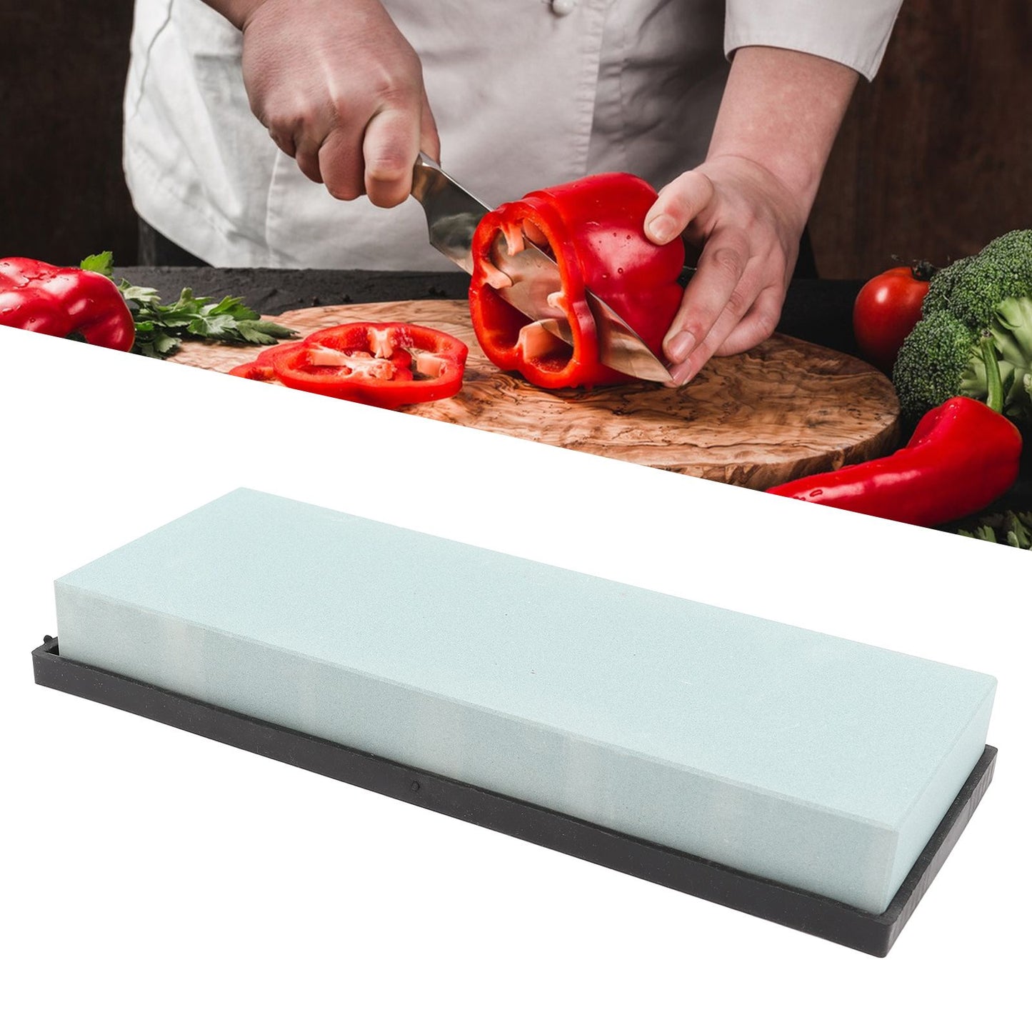 Knife Sharpening Stone 320 Grit Knife Sharpener for Scissors Chisels Axes Hand Tools Woodworking Tools 20x7.5x2.5cm