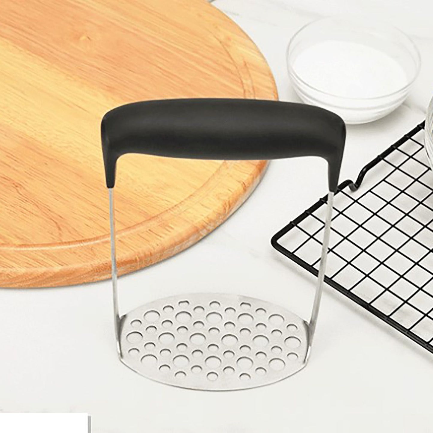 Stainless Steel Potato Masher Home Manual Potato Press Kitchen Sweet Potato Mud Mash Tool