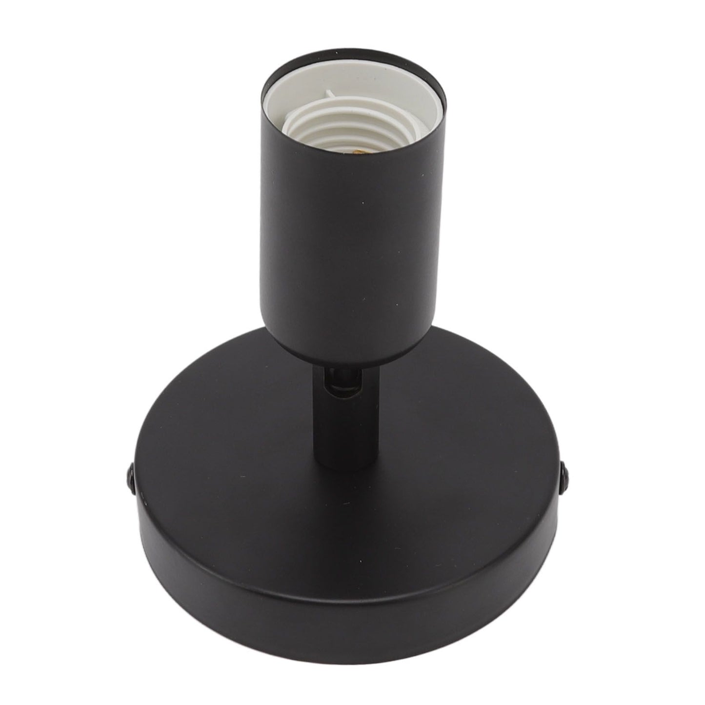 E26 E27 Wall Lamp Holder Modern Simple Wall Lamp Base for Bedroom Living Room Showcase 85‑265V Black