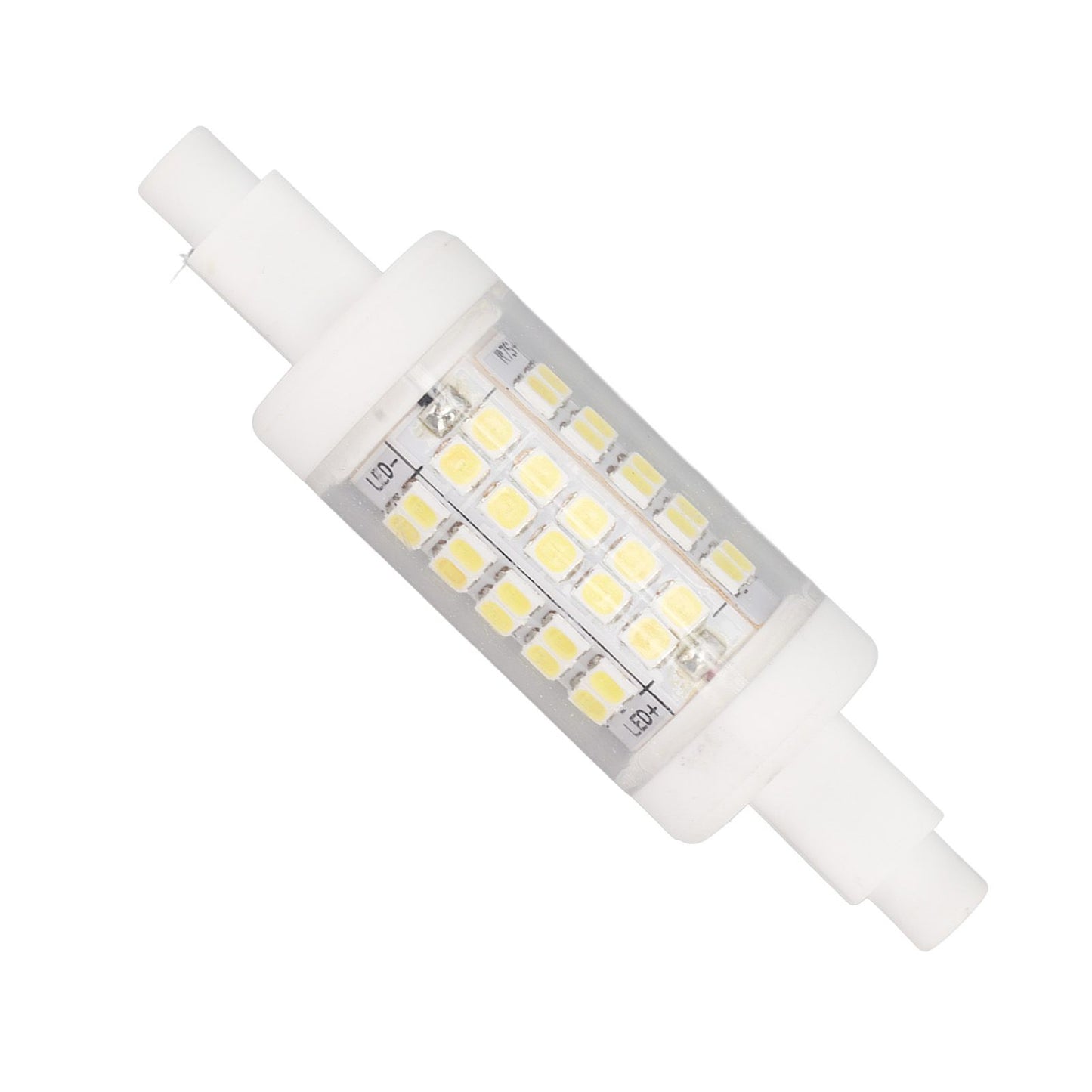 R7s LED Bulb 80mm 5W Double End Floodlight with 60LED 6000K White Light Corn Lighting for Replacement 220V