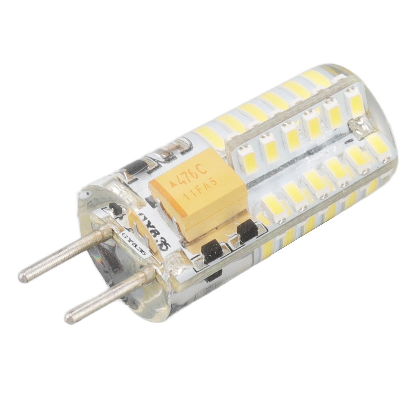 GY6.35 Bulb Eye Protection Energy Saving 6000K 3W 48 LED Light Bulb for Chandelier Table Lamp 12V 2pcs
