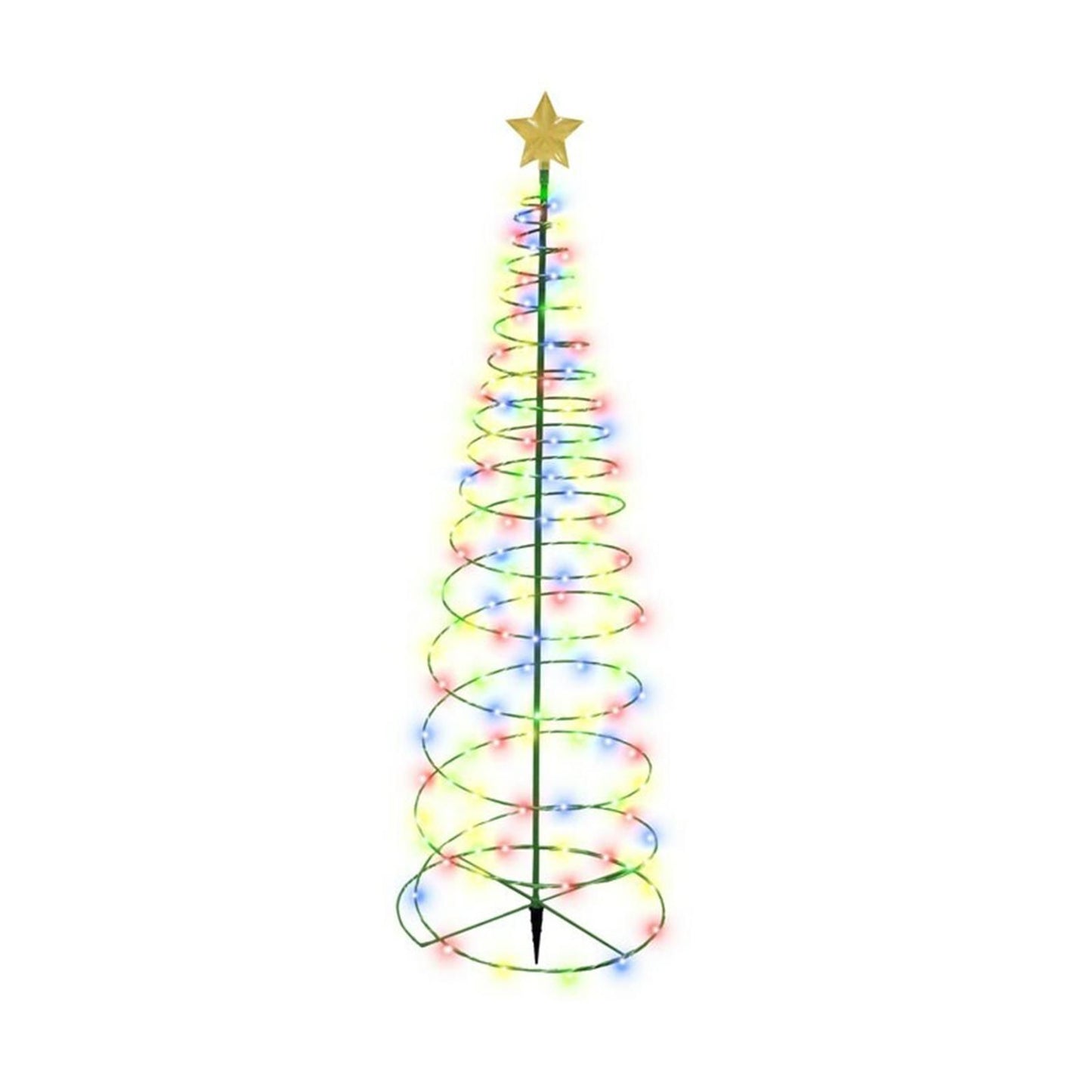 LED Christmas Tree Lights Christmas Tree Spiral String Lamps Xmas Decoration for Garden and Lawn