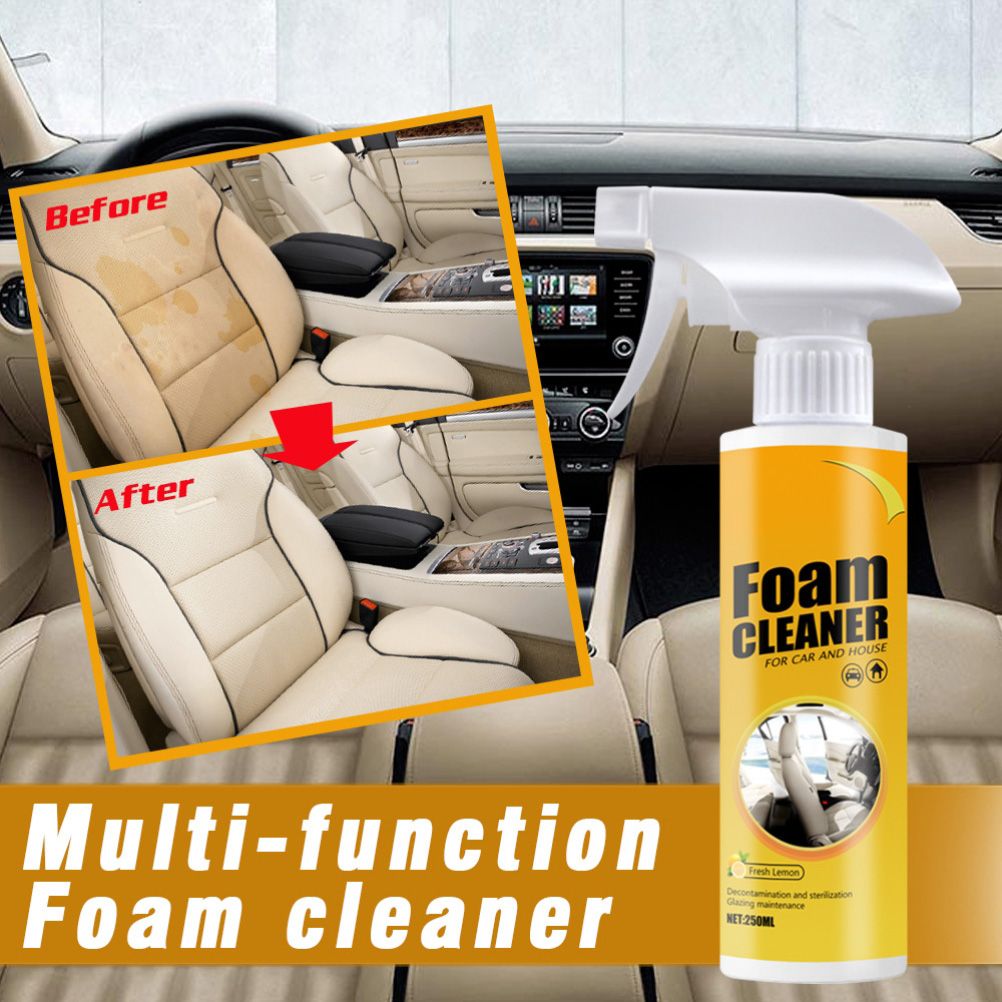 250ml Multi Purpose Foam Cleaner Anti Fading Anti Aging Cleaning Automoive Auto Interior Home Cleaning Foam Cleaner Remove Dirt